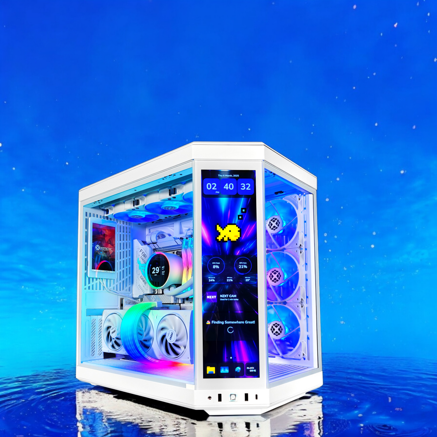 Y70 X3D Ghost — RTX 5080, Ryzen 7 9800X3D, 32GB DDR5, 2TB SSD