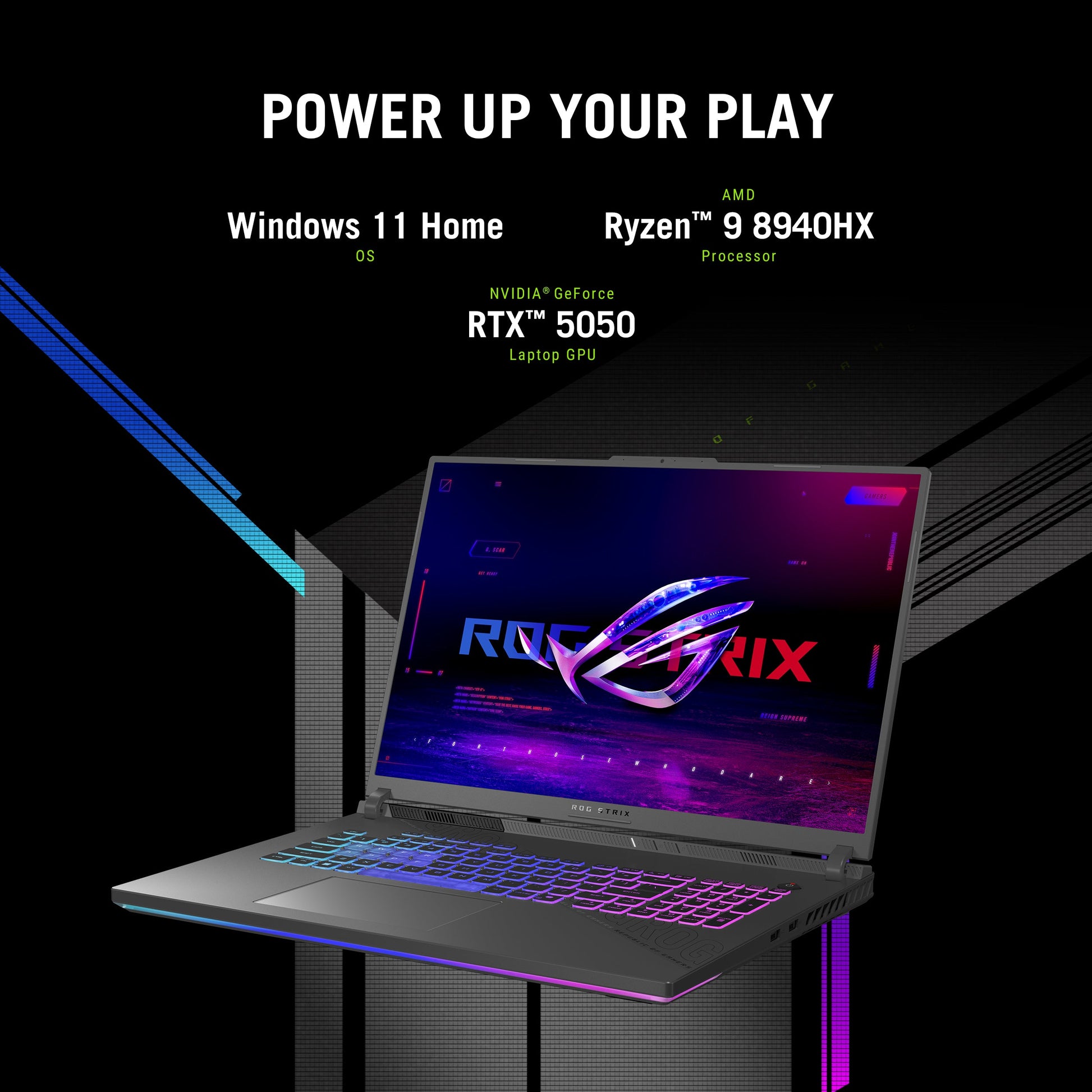 ASUS ROG Strix G18 G814PH-ES94 — RTX 5050, Ryzen 9 8940HX, 16GB, 1TB SSD
