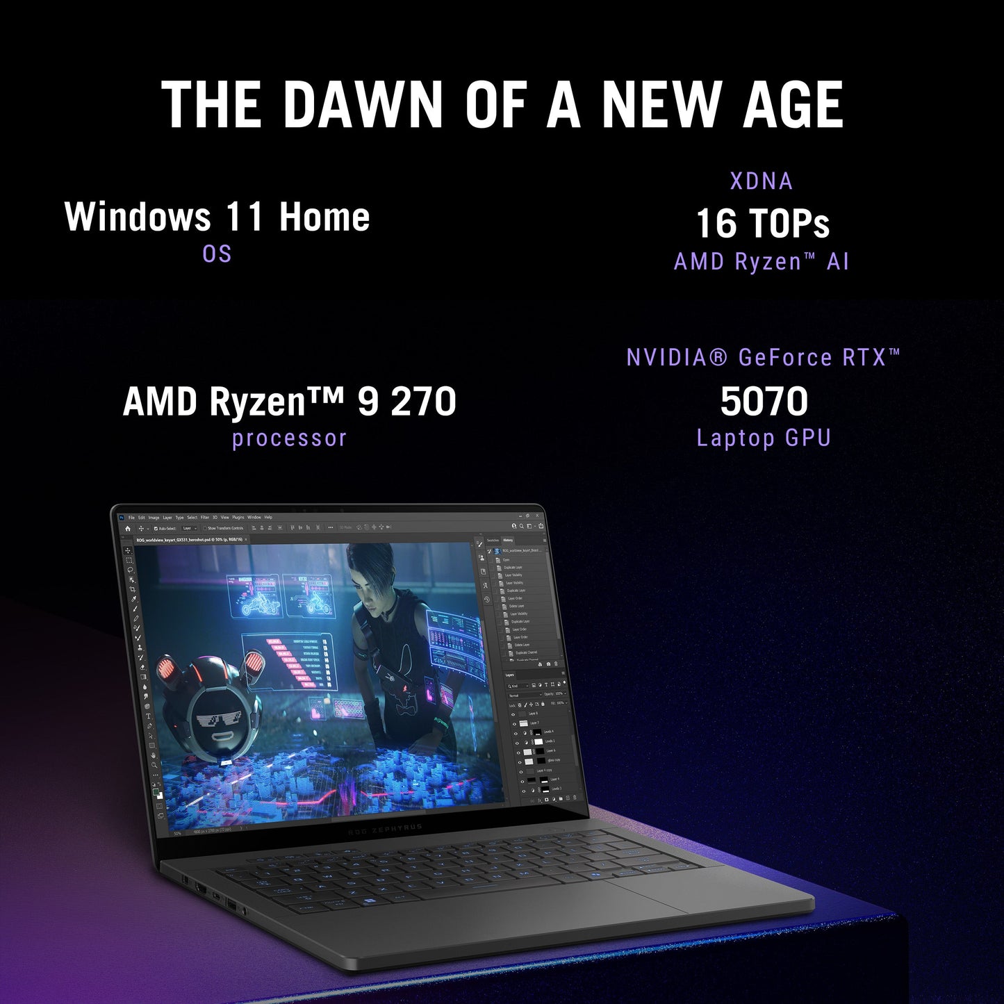 ASUS ROG Zephyrus G14 GA403UP-CS96 — RTX 5070, Ryzen 9 270, 32GB, 1TB