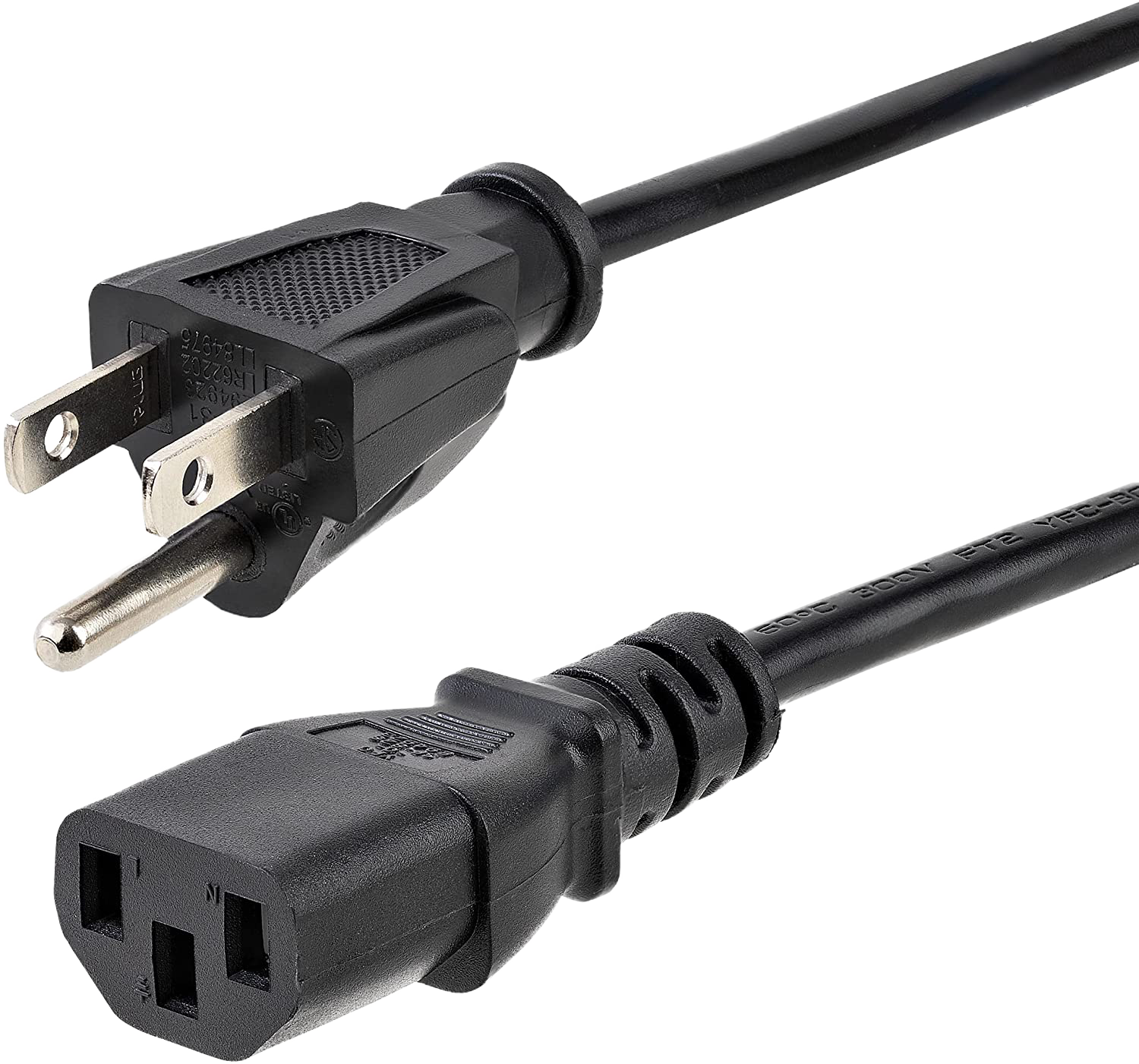 Desktop Power Cable 3 Pin Connector Universal Power Cord