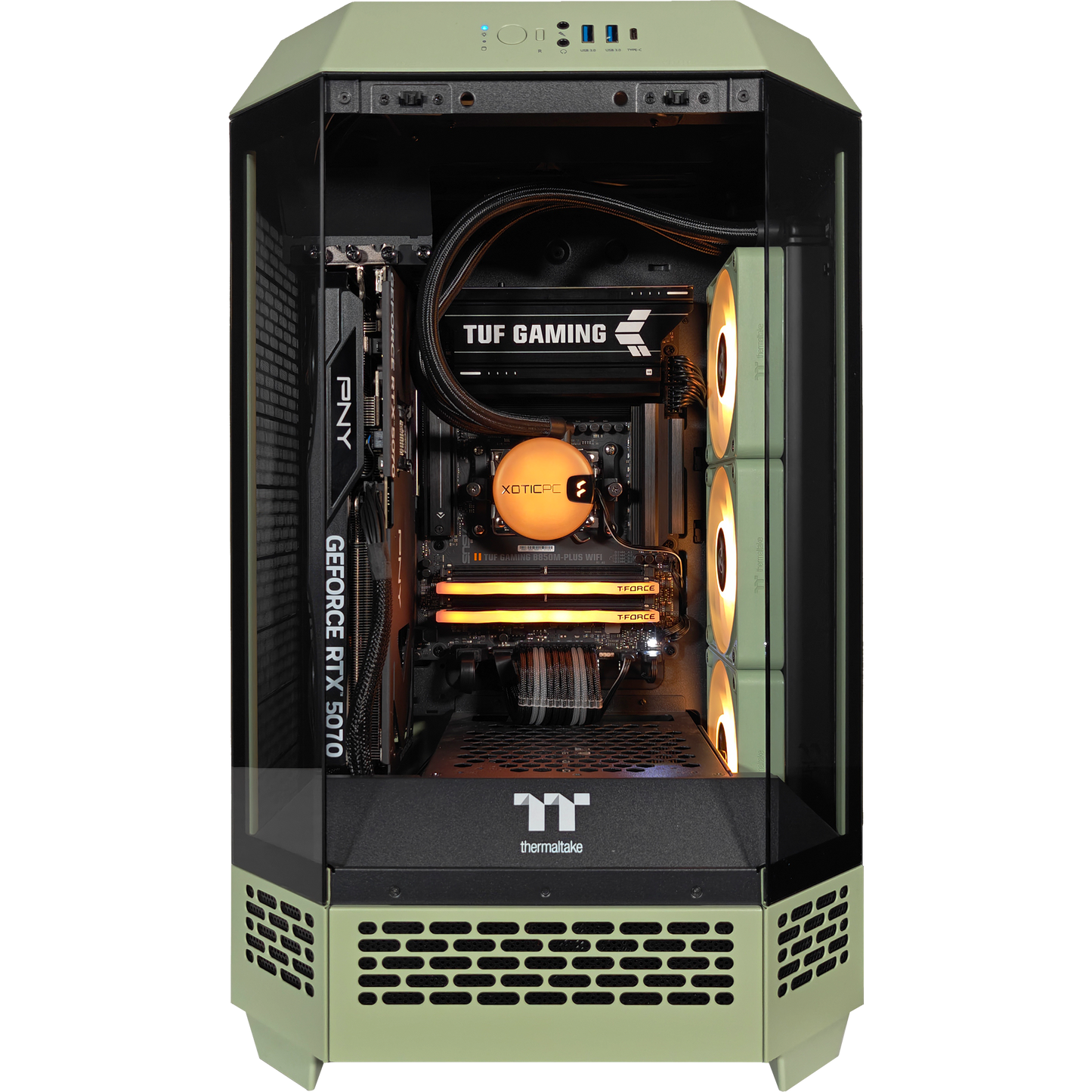 BioHazard Tower — RTX 5070, Ryzen 7 9700X, 32GB DDR5, 2TB SSD