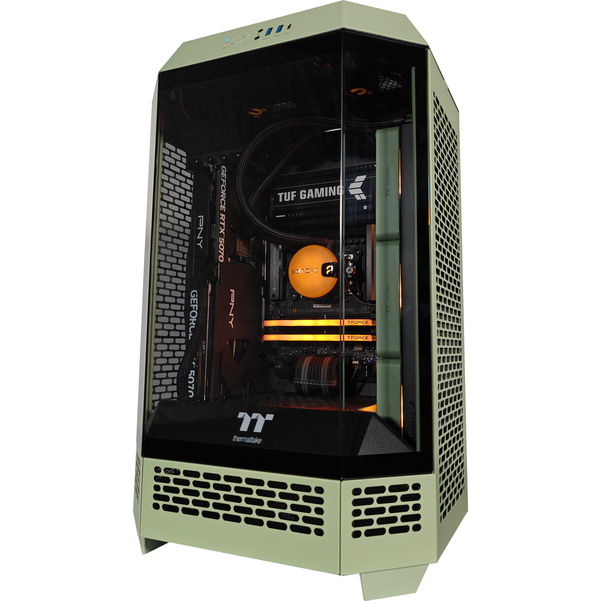 BioHazard Tower 300 — RTX 5070, Ryzen 7 9700X, 32GB DDR5, 2TB SSD