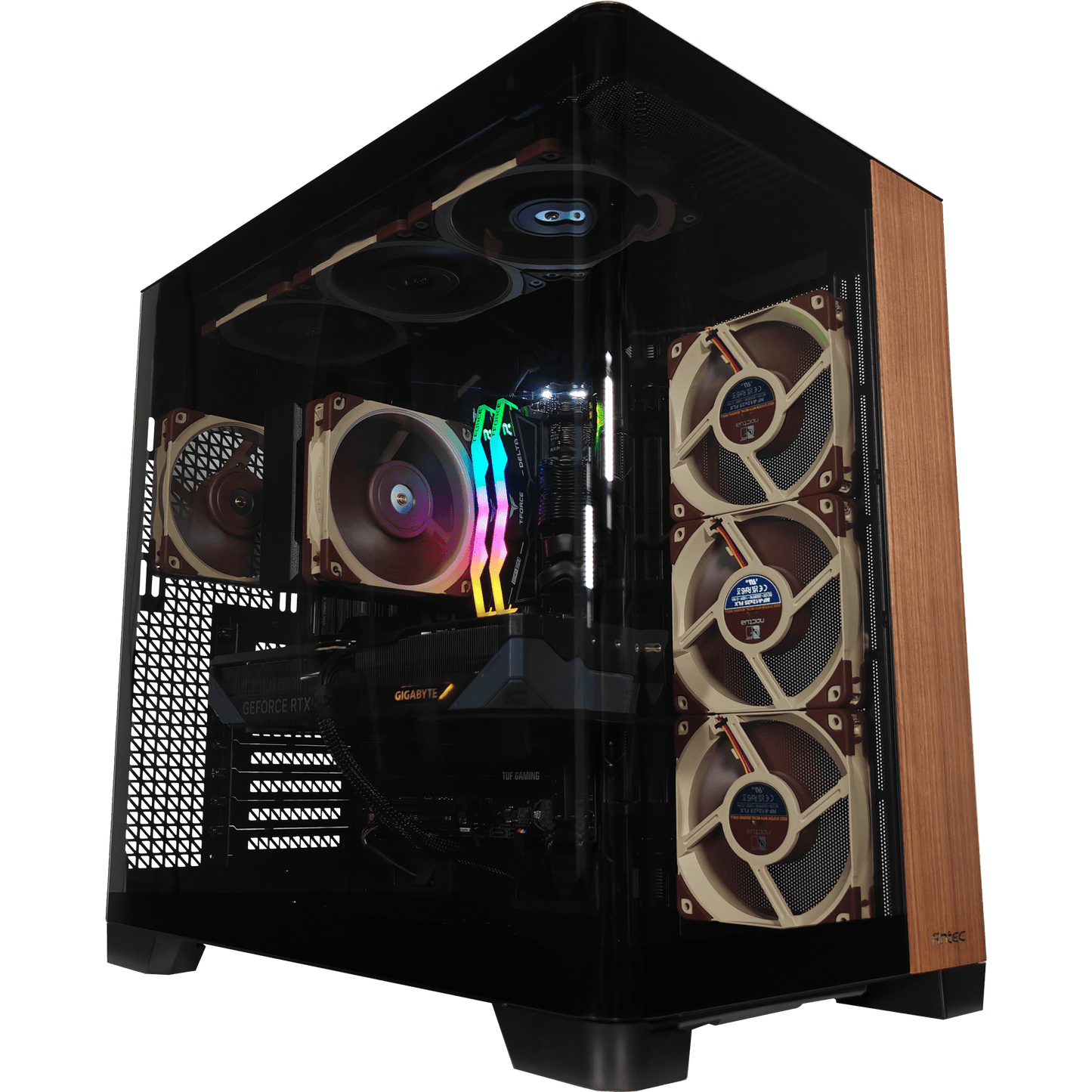 C8 Wood — RTX 5070, Core Ultra 7 265K, 32GB DDR5, 2TB SSD