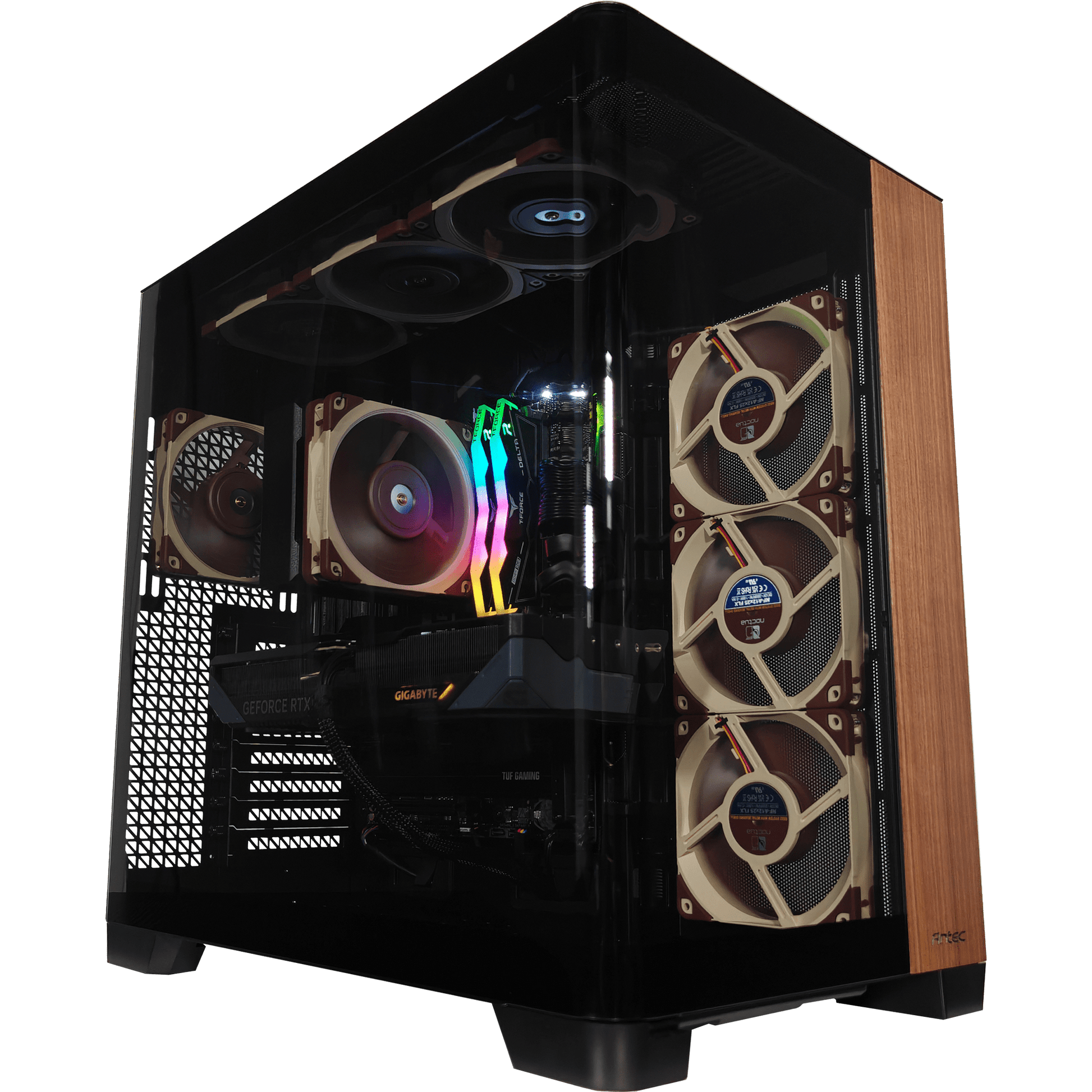 C8 Wood — RTX 5070, Core Ultra 7 265K, 32GB DDR5, 2TB SSD