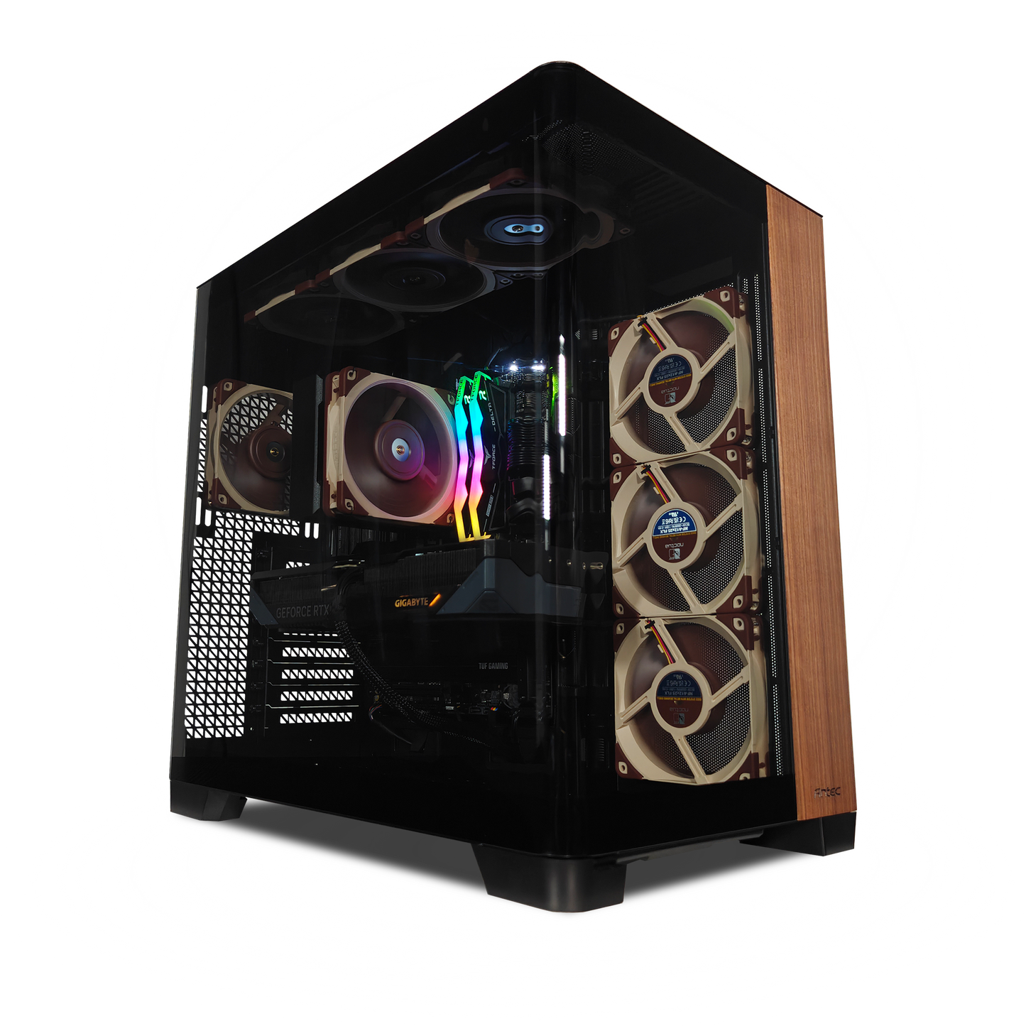 C8 Wood — RTX 5070, Core Ultra 7 265K, 32GB DDR5, 2TB SSD