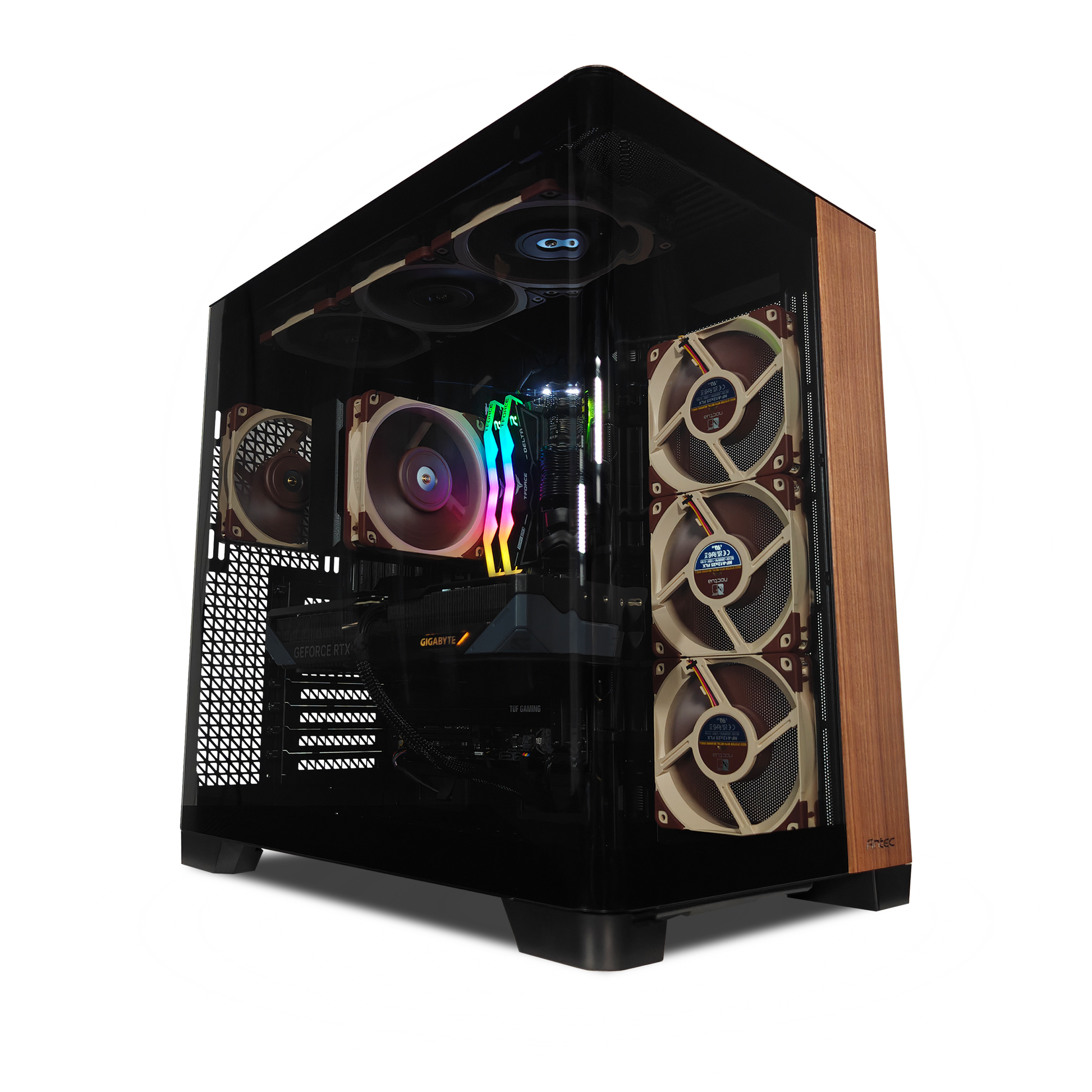 C8 Wood — RTX 5070, Core Ultra 7 265K, 32GB DDR5, 2TB SSD