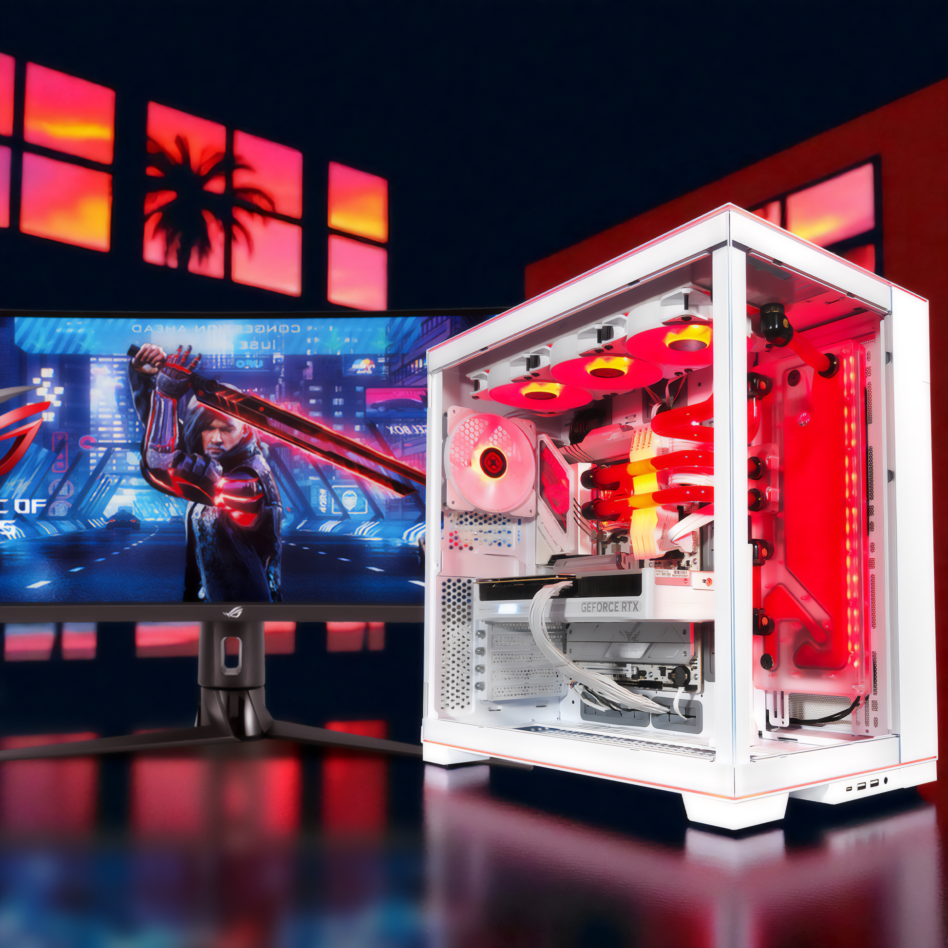 EVO O11D Ghost — RTX 5080, Core Ultra 9 285K, 64GB DDR5, 2x 2TB SSD