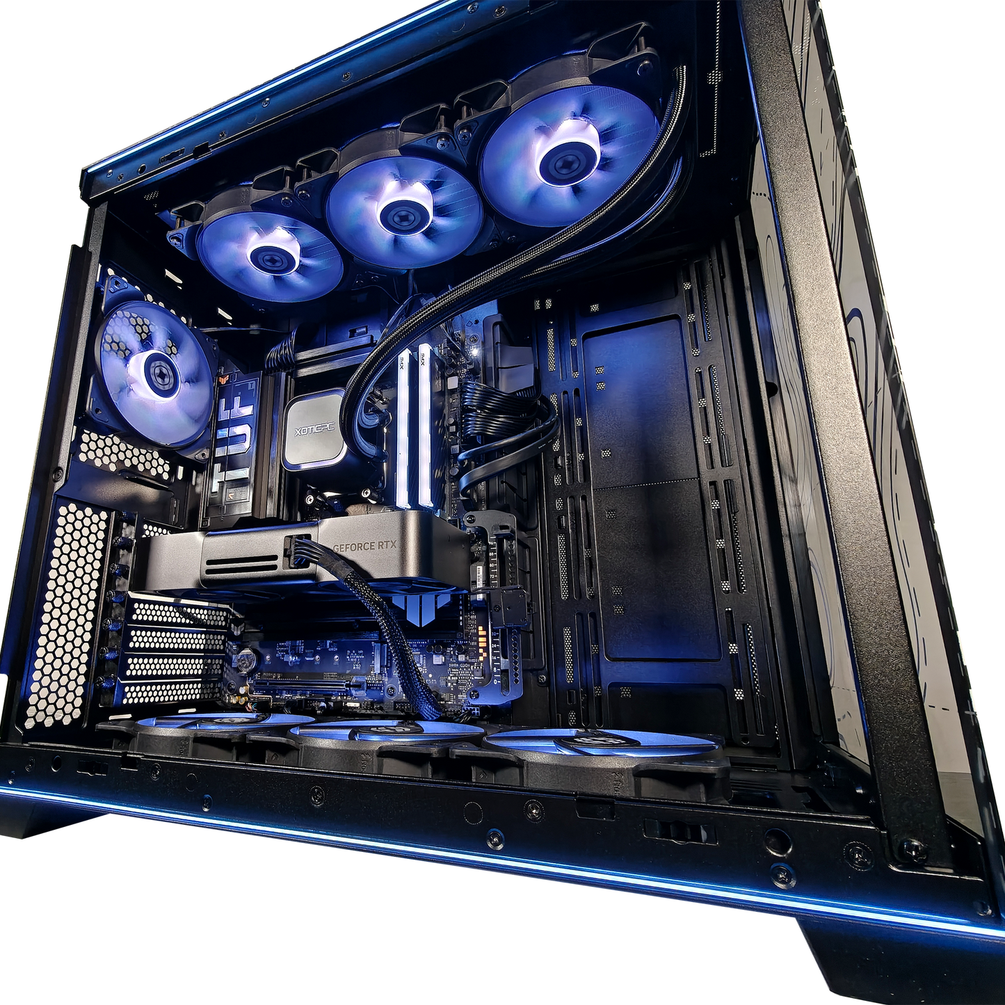 EVO O11D Topography Dark Gaming PC Drop