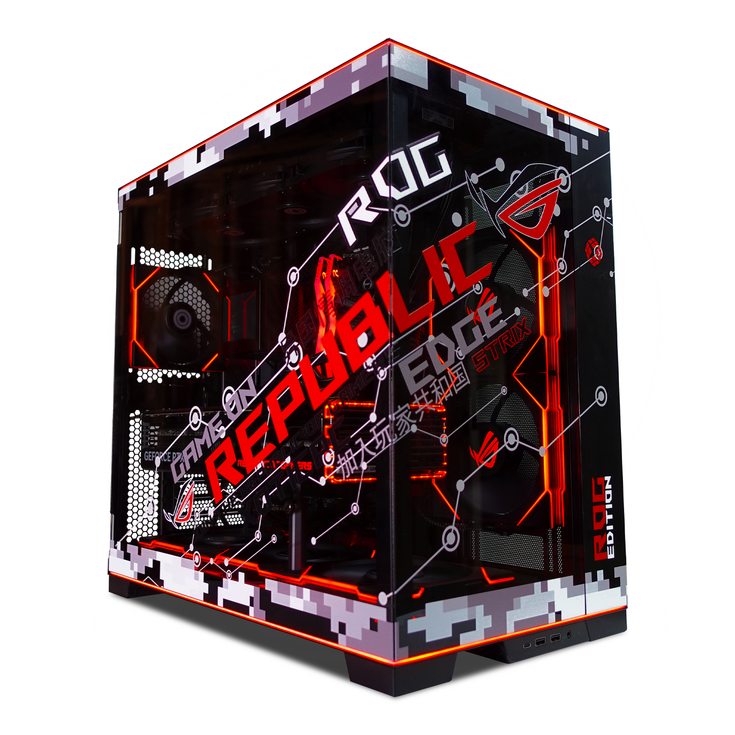 EVO ROG O11D X3D — RTX 5080, Ryzen 7 9800X3D, 32GB DDR5, 2TB SSD