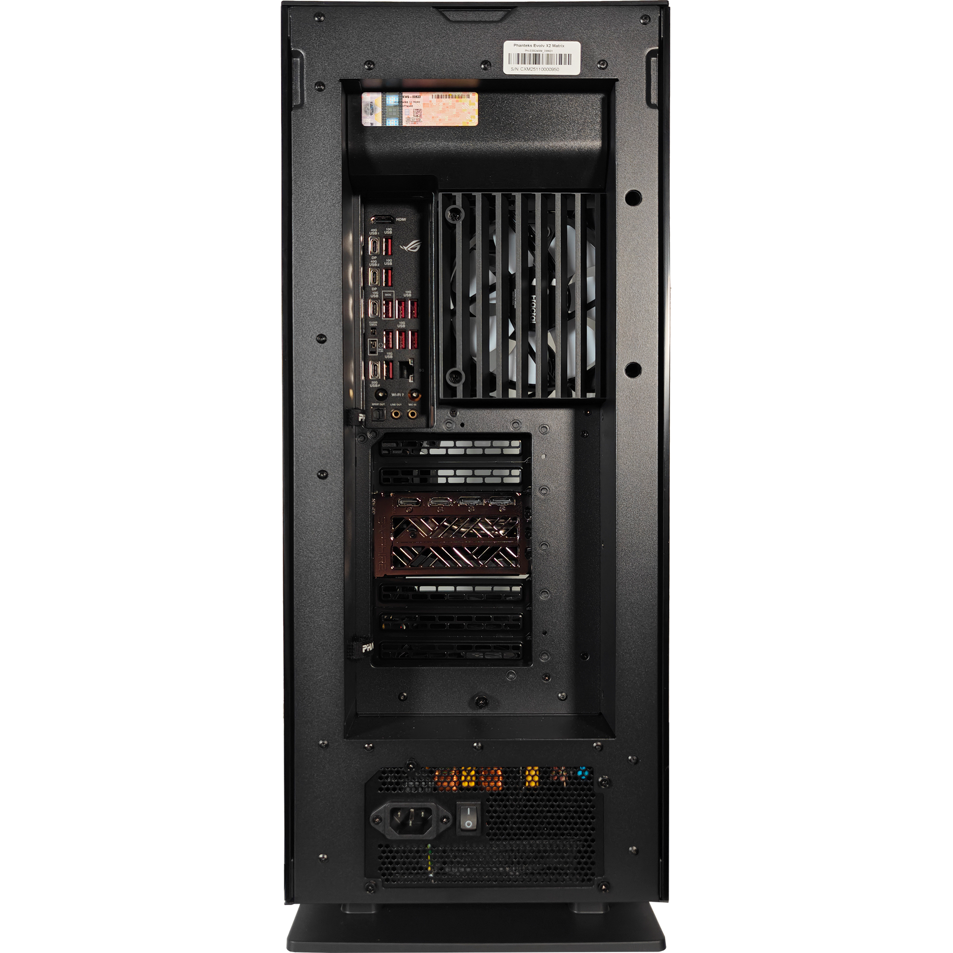 Evolv X2 Matrix — RX 9070 XT, Ryzen 7 9700X, 32GB DDR5, 2TB SSD