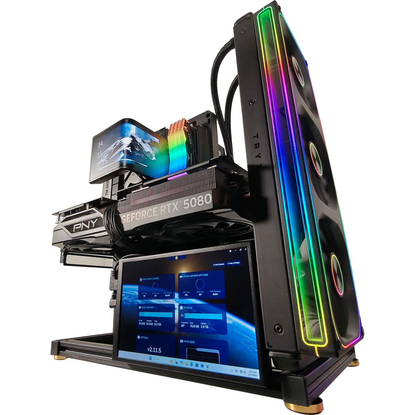 Frameworx Open Air — RTX 5080, Core i7-14700K, 64GB DDR5, 4TB SSD