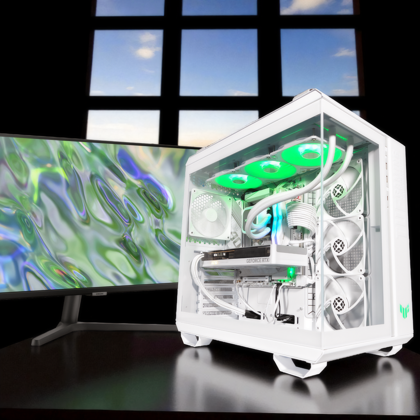 GT502 Ghost — RTX 5060, Ryzen 5 9600X, 32GB DDR5, 2TB SSD