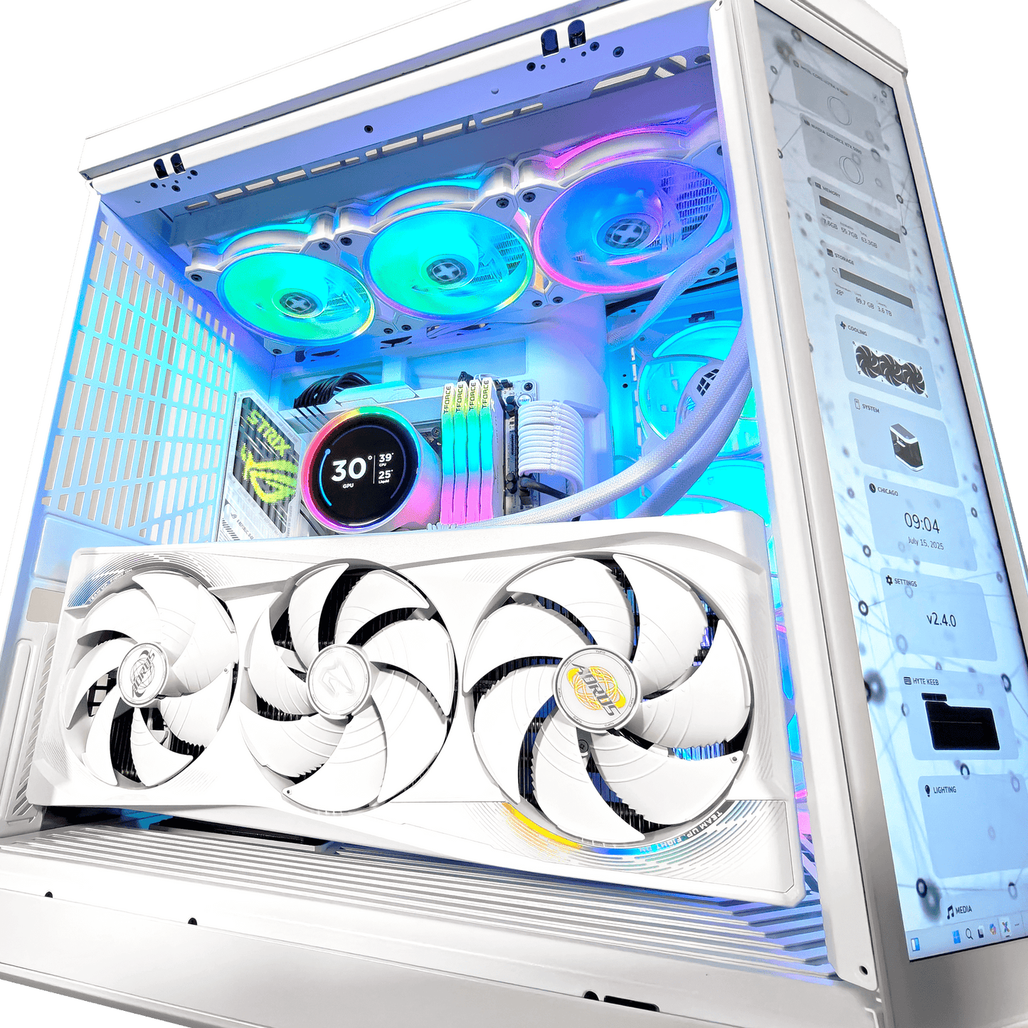 GX13 HYTE Ghost — Up to RTX 5090, Core Ultra 7 265K, 32GB DDR5, 1TB SSD