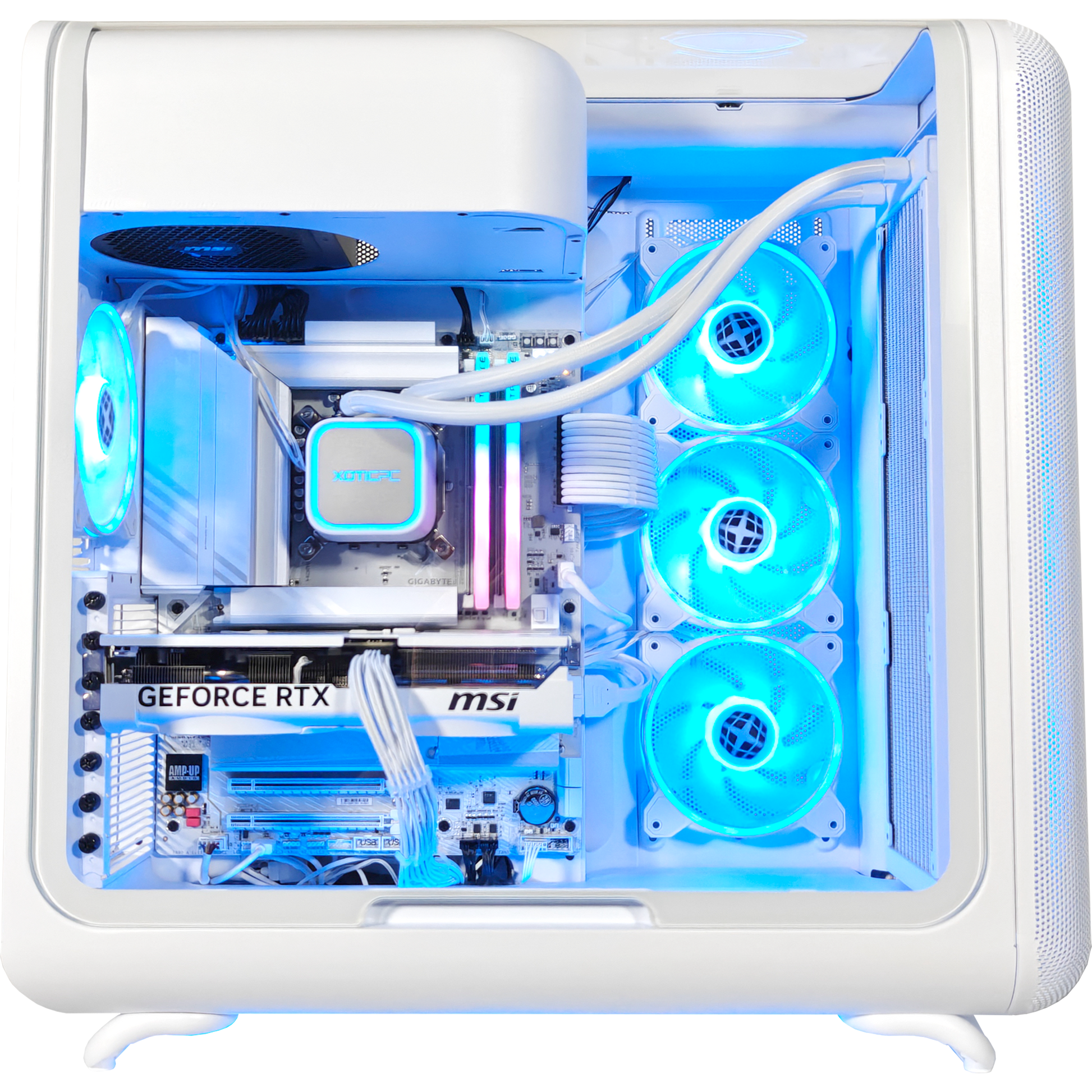 HYTE X50 Ghost — RTX 5070, Core Ultra 7 265K, 32GB DDR5, 2TB SSD