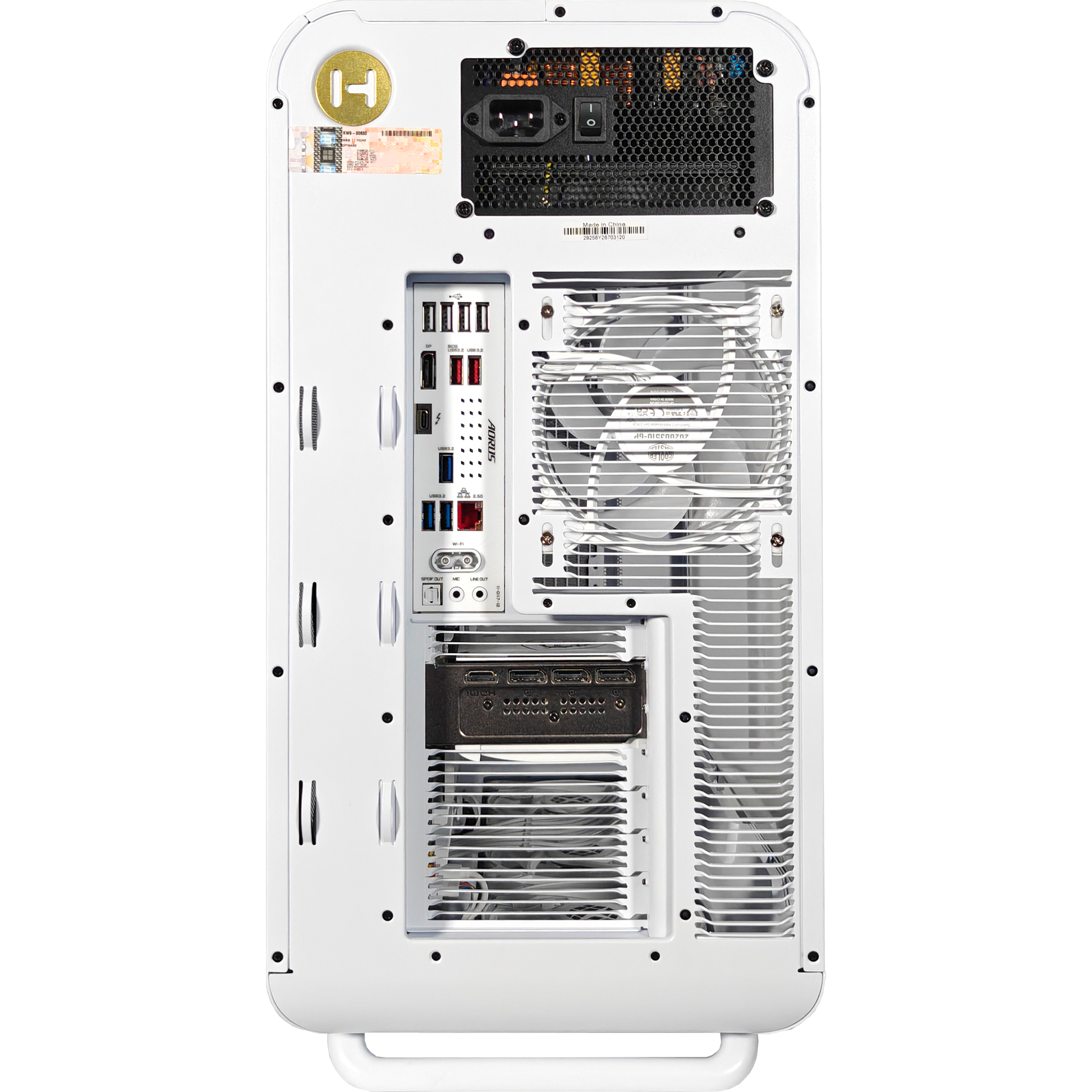 HYTE X50 Ghost — RTX 5070, Core Ultra 7 265K, 32GB DDR5, 2TB SSD