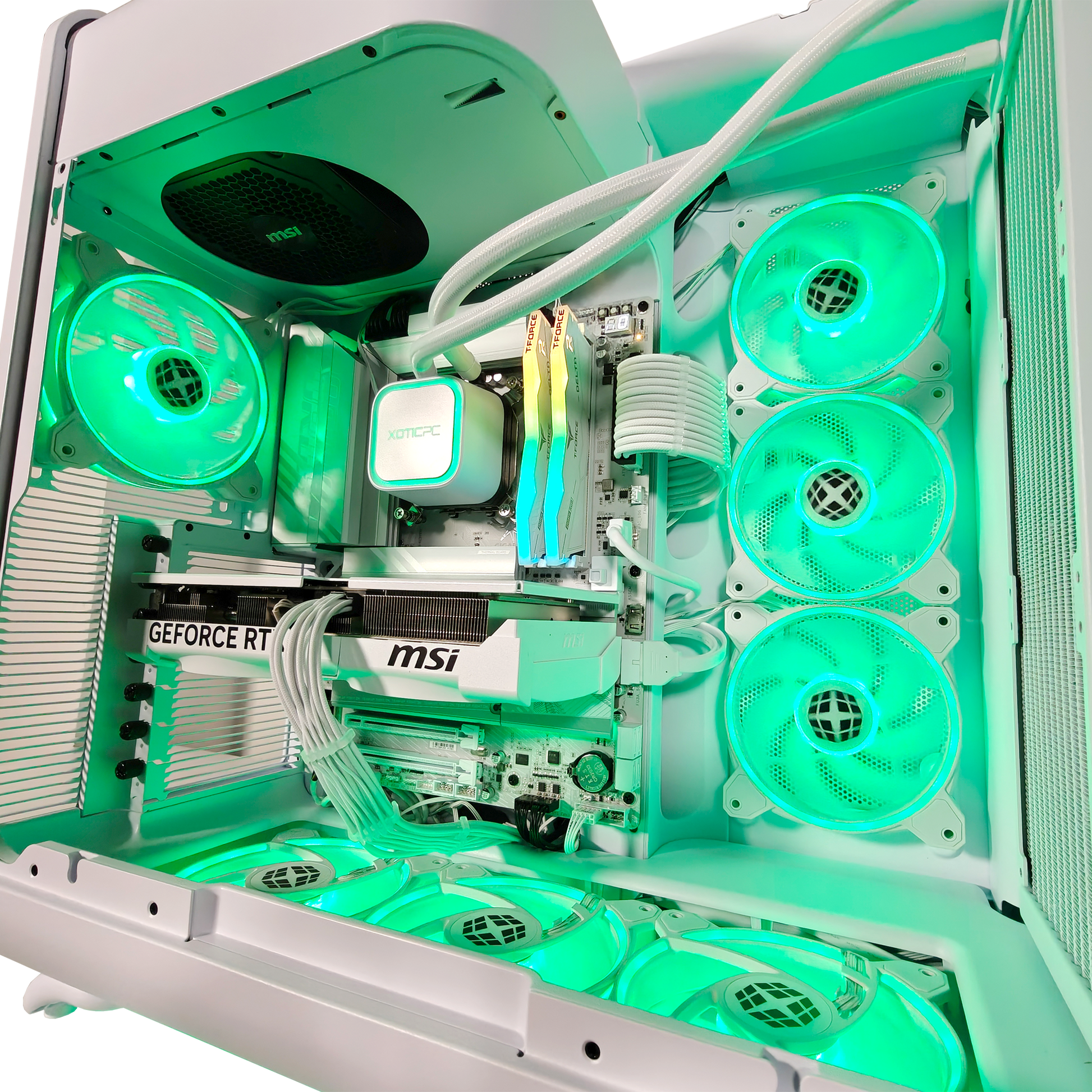 HYTE X50 Ghost — RTX 5070, Core Ultra 7 265K, 32GB DDR5, 2TB SSD