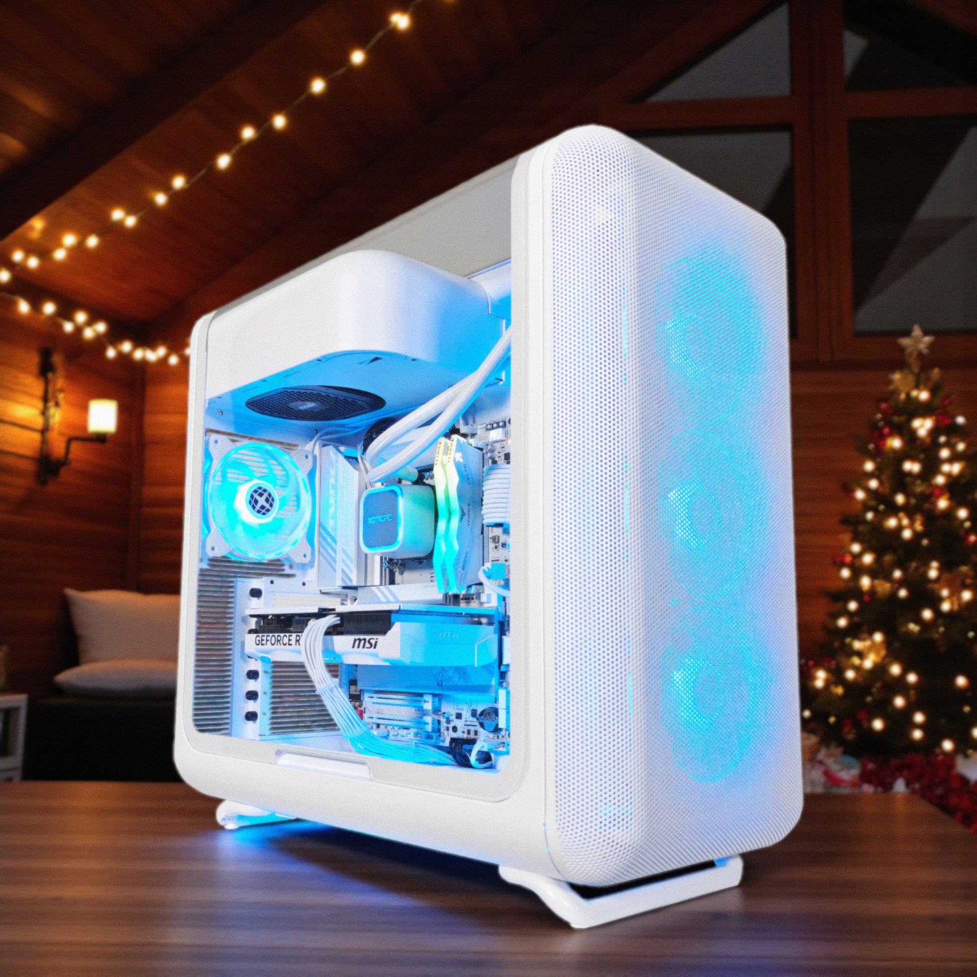HYTE X50 Ghost — RTX 5070, Core Ultra 7 265K, 32GB DDR5, 2TB SSD