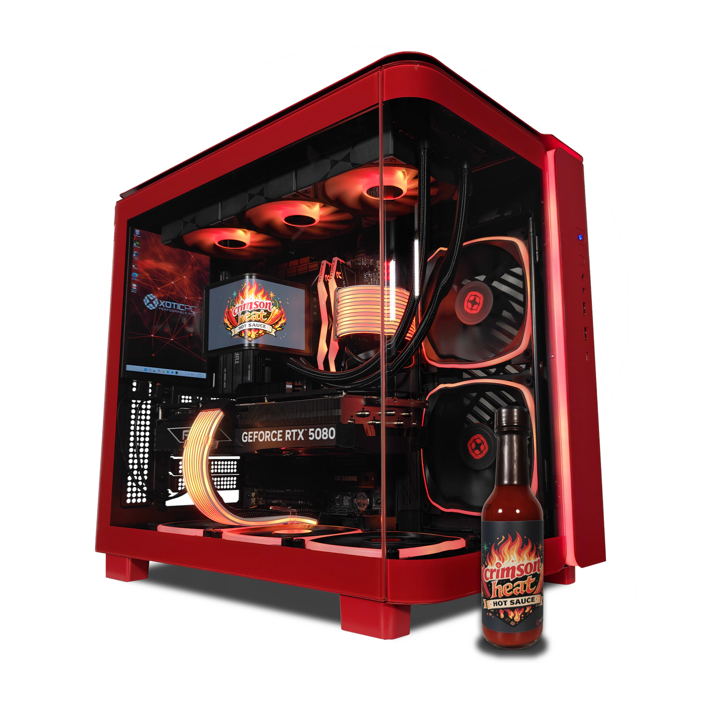 King 95 Crimson Heat Gaming PC Drop
