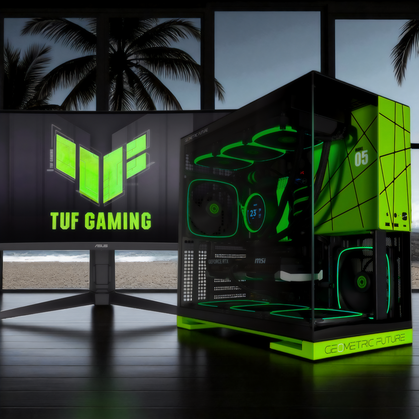 Geometric Future M5 — RTX 5080, Ryzen 7 9800X3D, 64GB DDR5, 2TB SSD