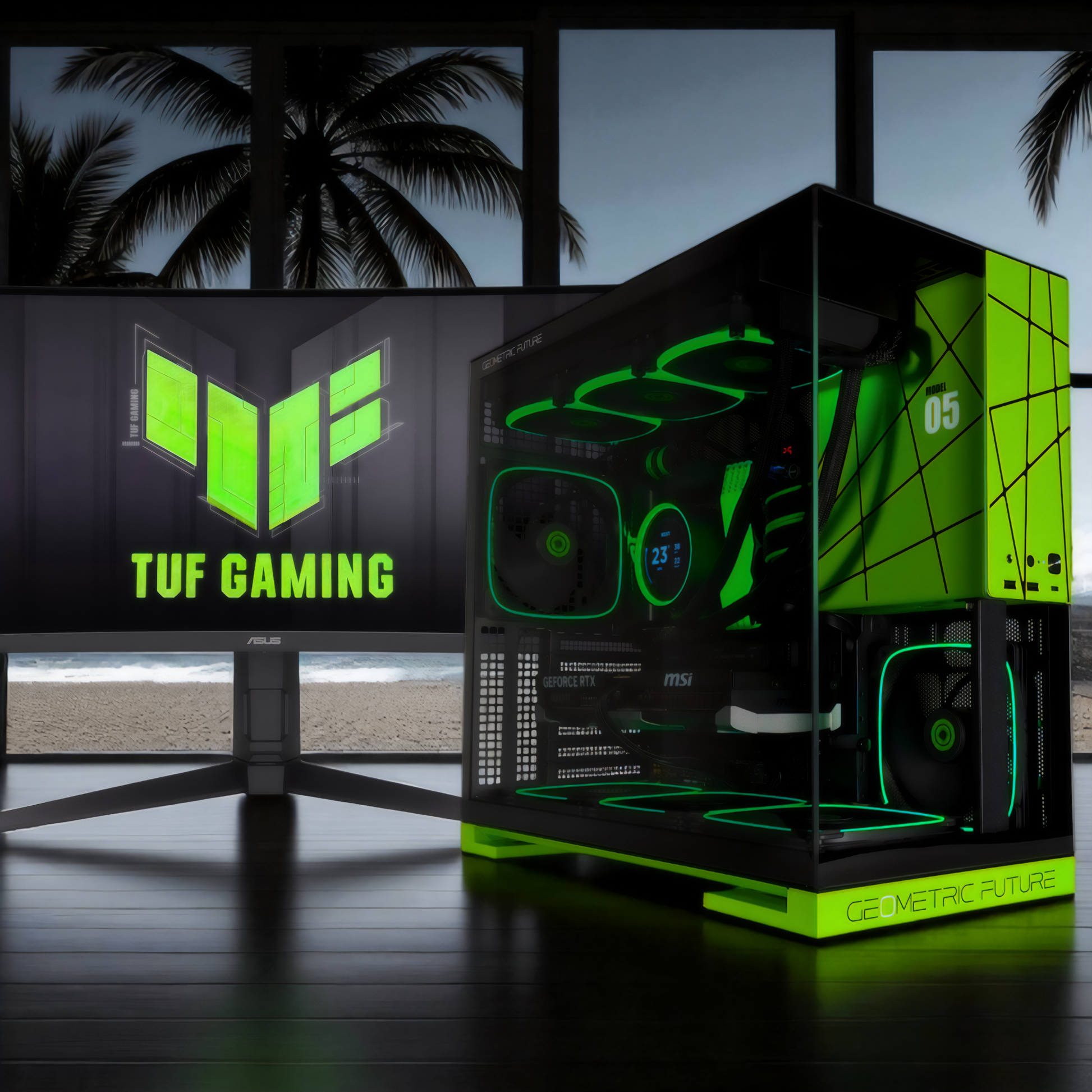 Geometric Future M5 — RTX 5080, Ryzen 7 9800X3D, 64GB DDR5, 2TB SSD