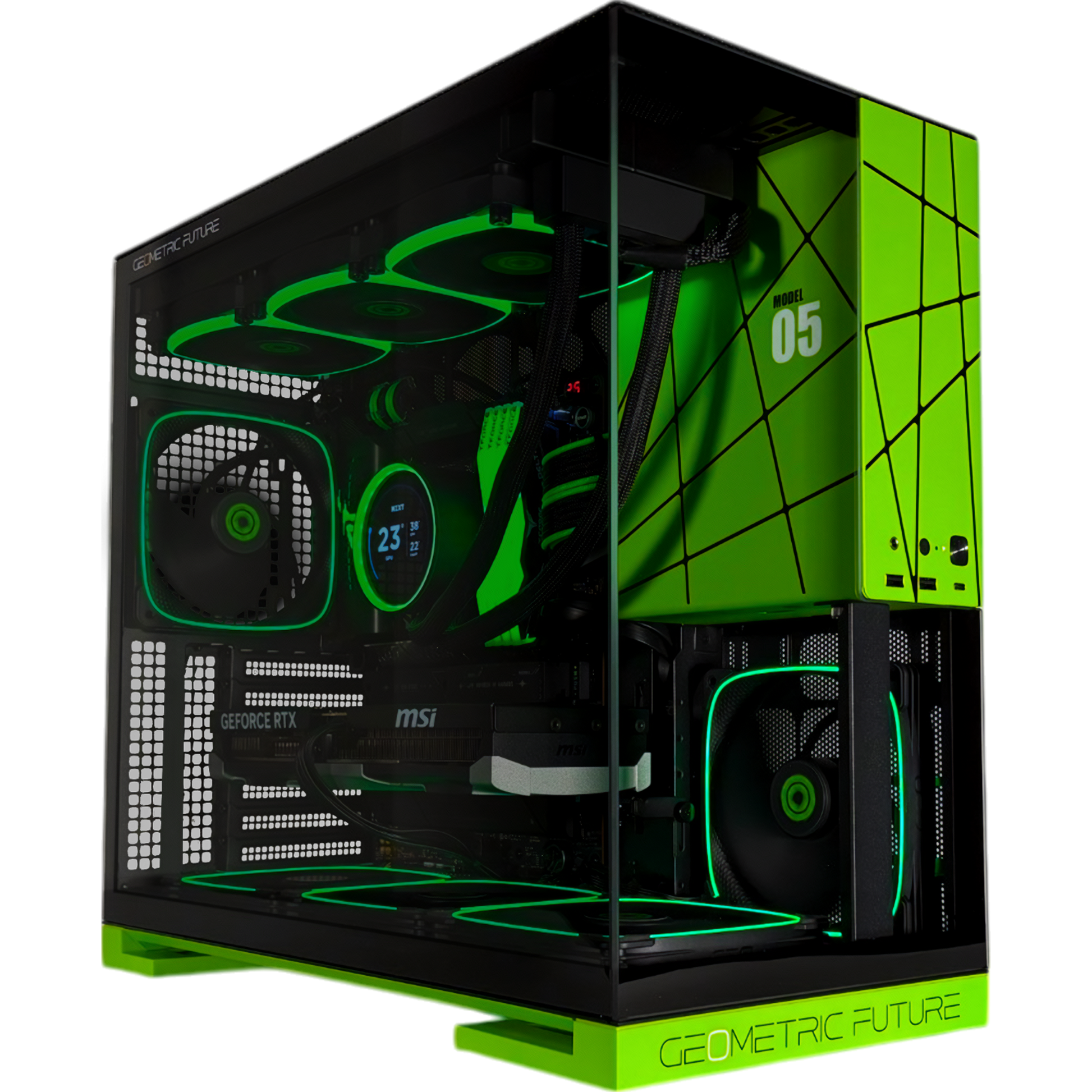Geometric Future M5 — RTX 5080, Ryzen 7 9800X3D, 64GB DDR5, 2TB SSD