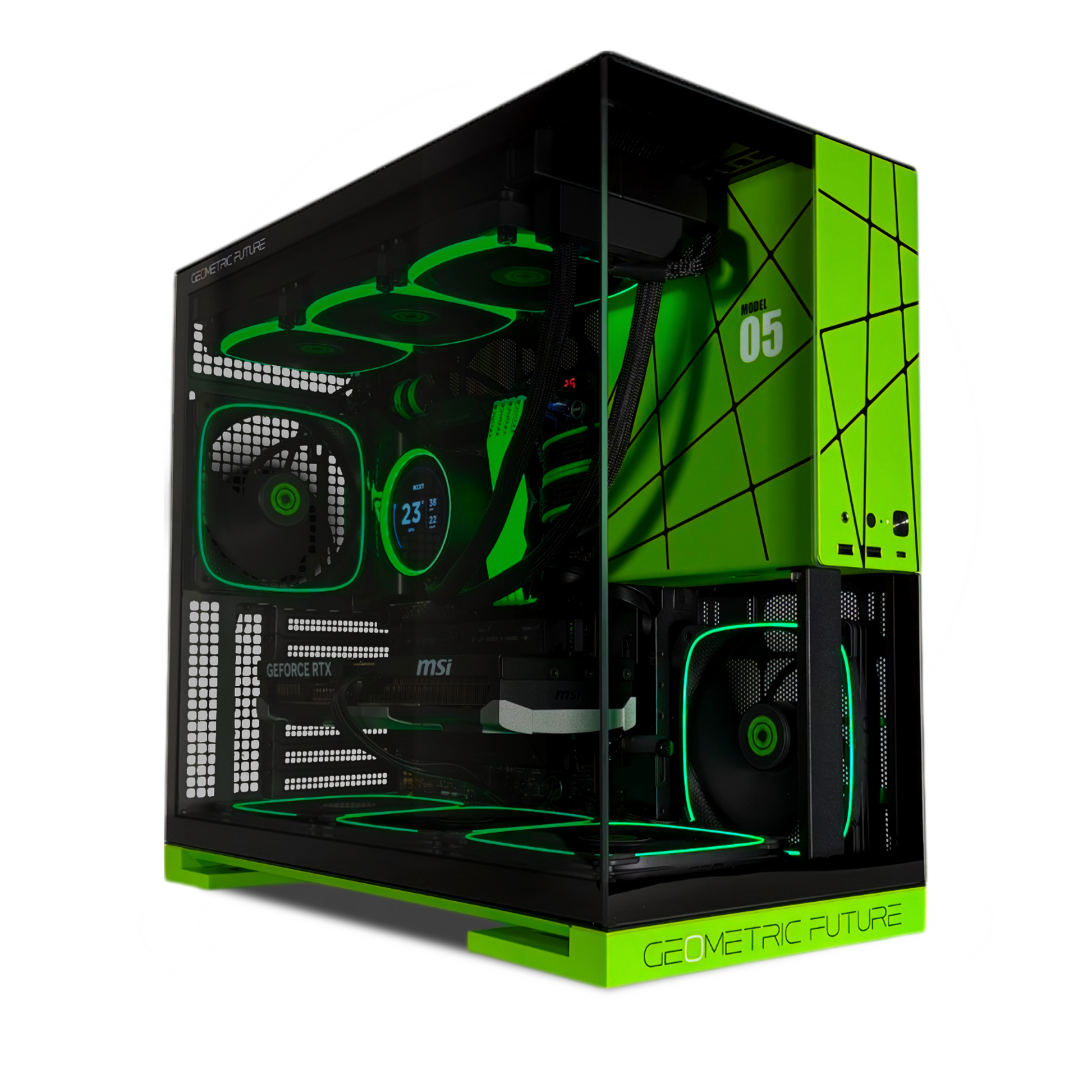 Geometric Future M5 — RTX 5080, Ryzen 7 9800X3D, 64GB DDR5, 2TB SSD