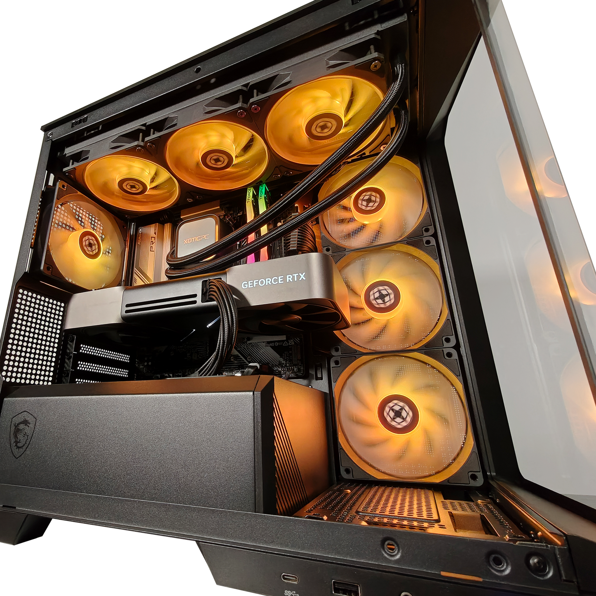 RTX 5080 4K Gaming Desktop + Monitor — Ryzen 7 7700X, 32GB DDR5, 2TB SSD