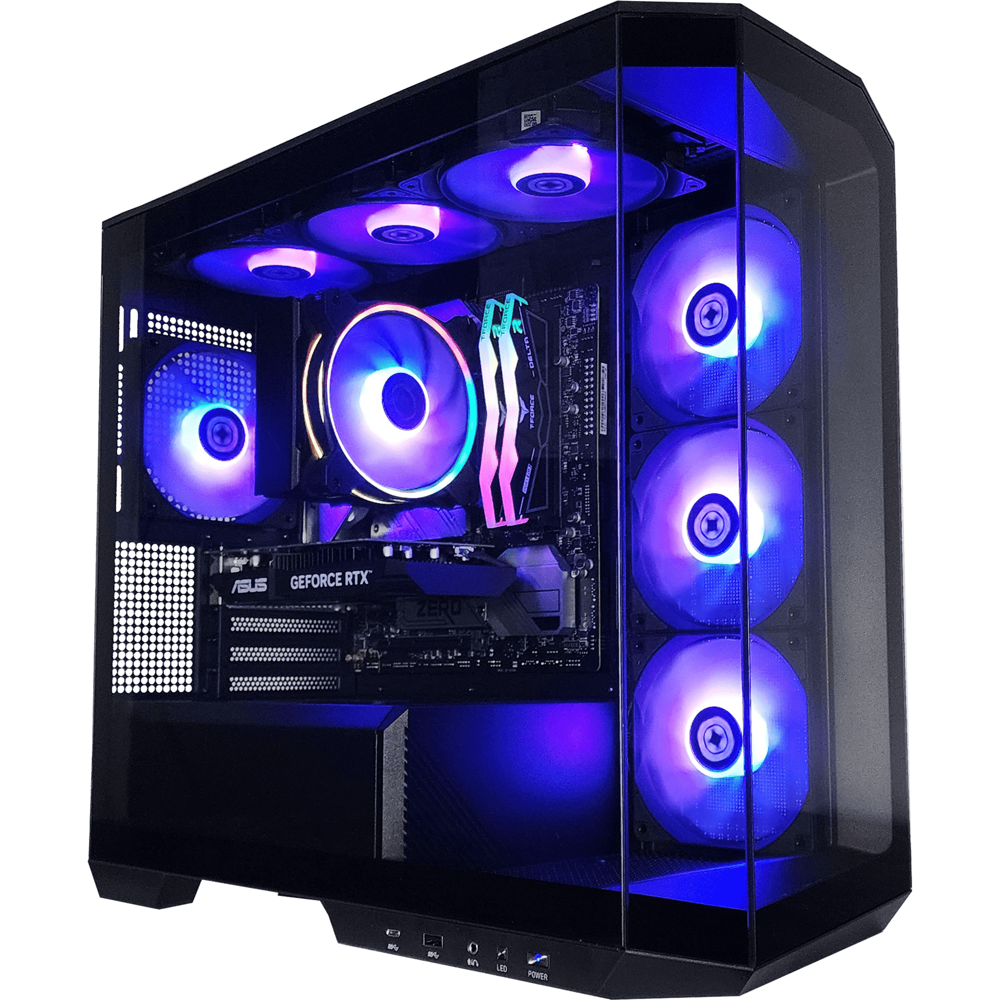 Project Zero Pano Dark — RTX 3050, Core i5-12400F, 32GB DDR5, 2TB SSD