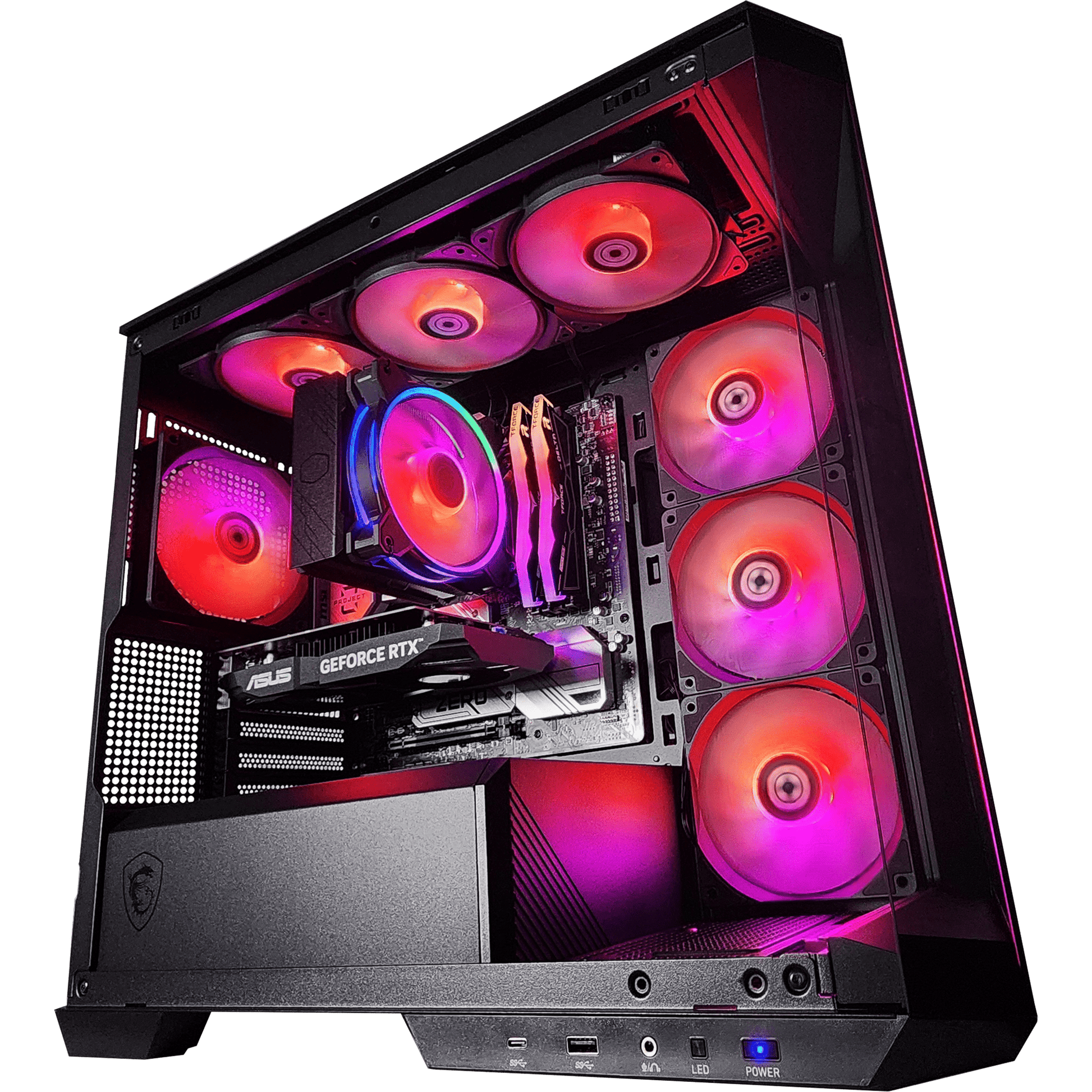 Project Zero Pano Dark — RTX 3050, Core i5-12400F, 32GB DDR5, 2TB SSD