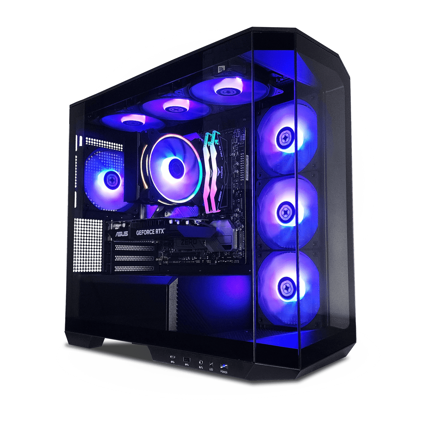 Project Zero Pano Dark — RTX 3050, Core i5-12400F, 32GB DDR5, 2TB SSD