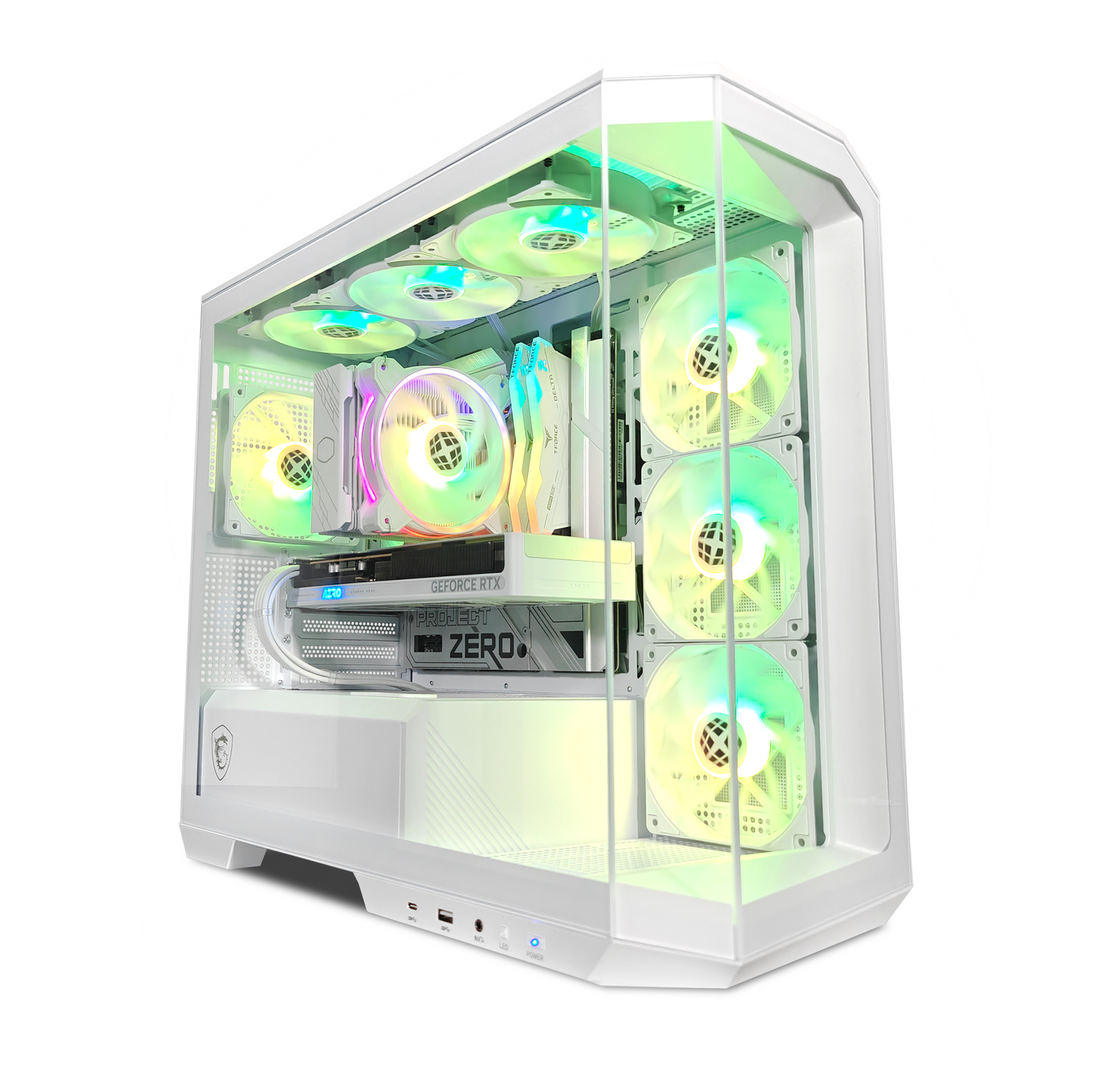 Project Zero Pano Ghost — RTX 5060, Ryzen 7 9700X, 32GB DDR5, 2TB SSD