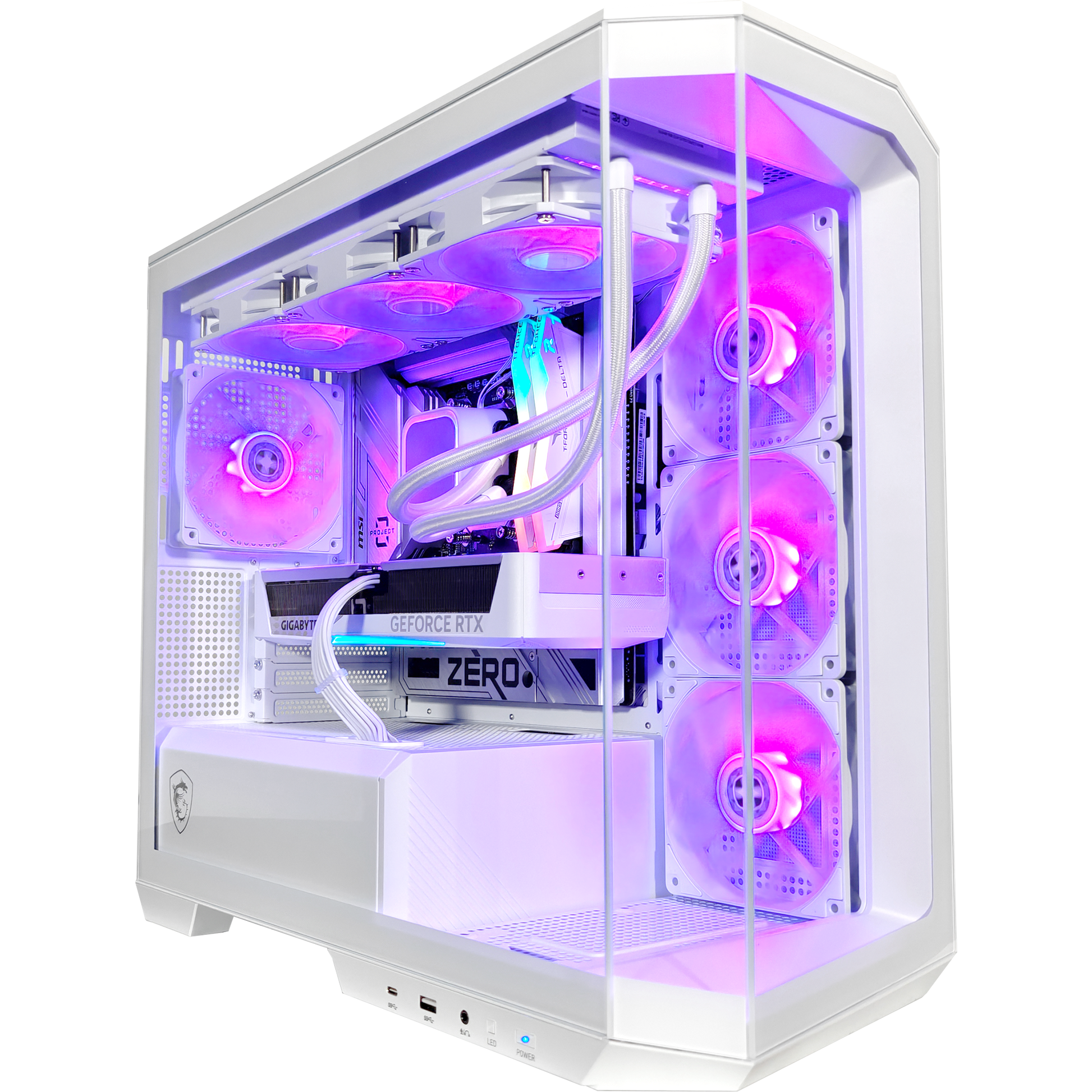 Project Zero Pano Ghost — RTX 5070, Ryzen 7 9800X3D, 32GB DDR5, 2TB SSD