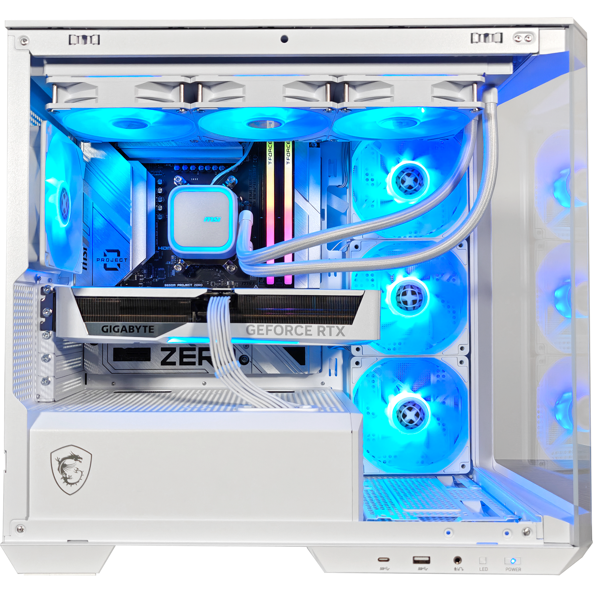 Project Zero Pano Ghost — RTX 5070, Ryzen 7 9800X3D, 32GB DDR5, 2TB SSD