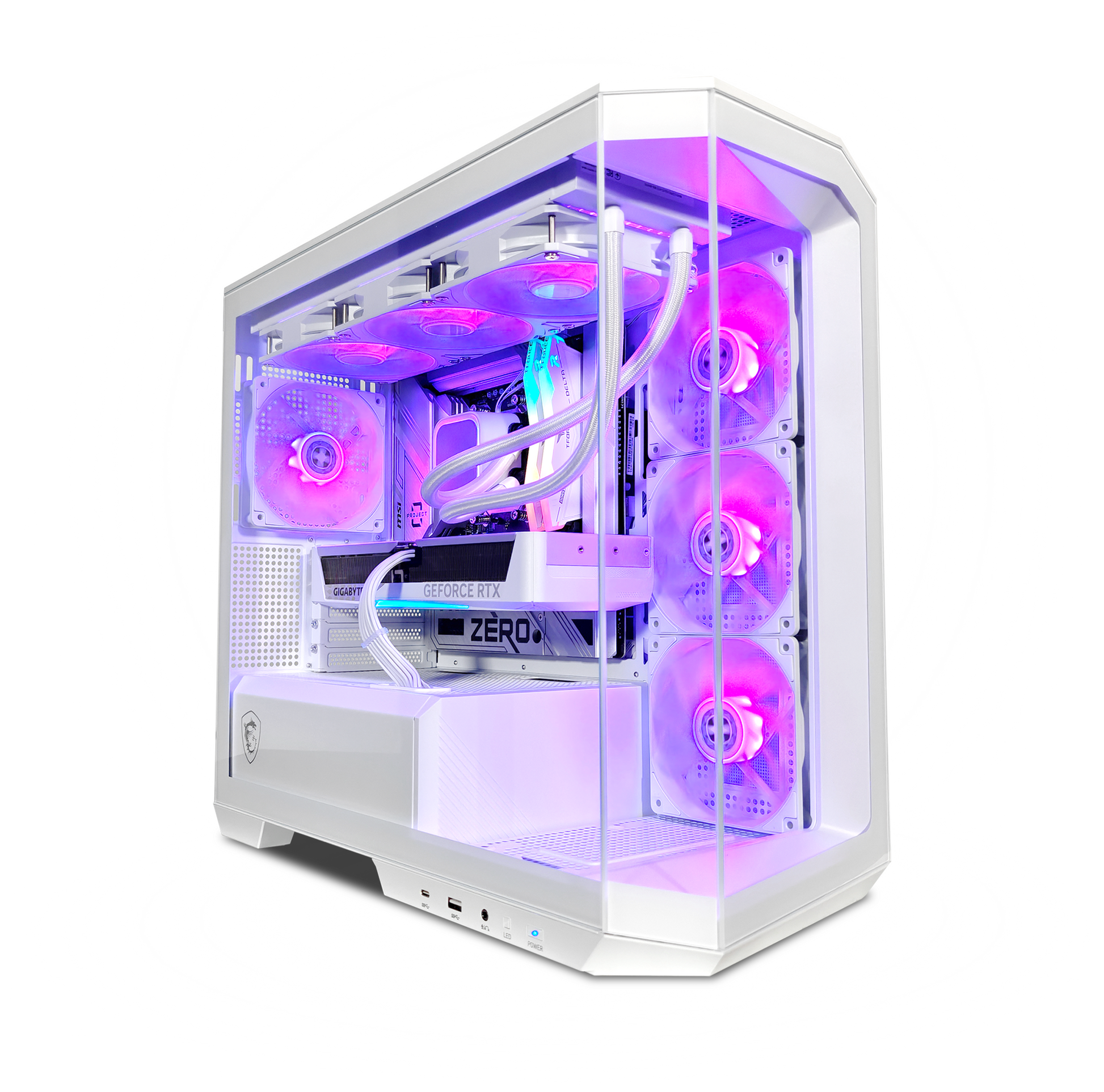 Project Zero Pano Ghost — RTX 5070, Ryzen 7 9800X3D, 32GB DDR5, 2TB SSD