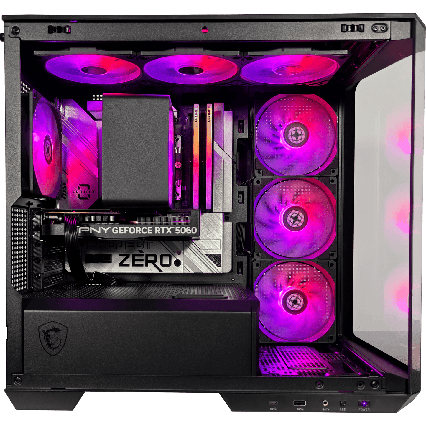 Project Zero Pano StealthX — RTX 5060, Ryzen 7 9700X, 32GB DDR5, 2TB SSD