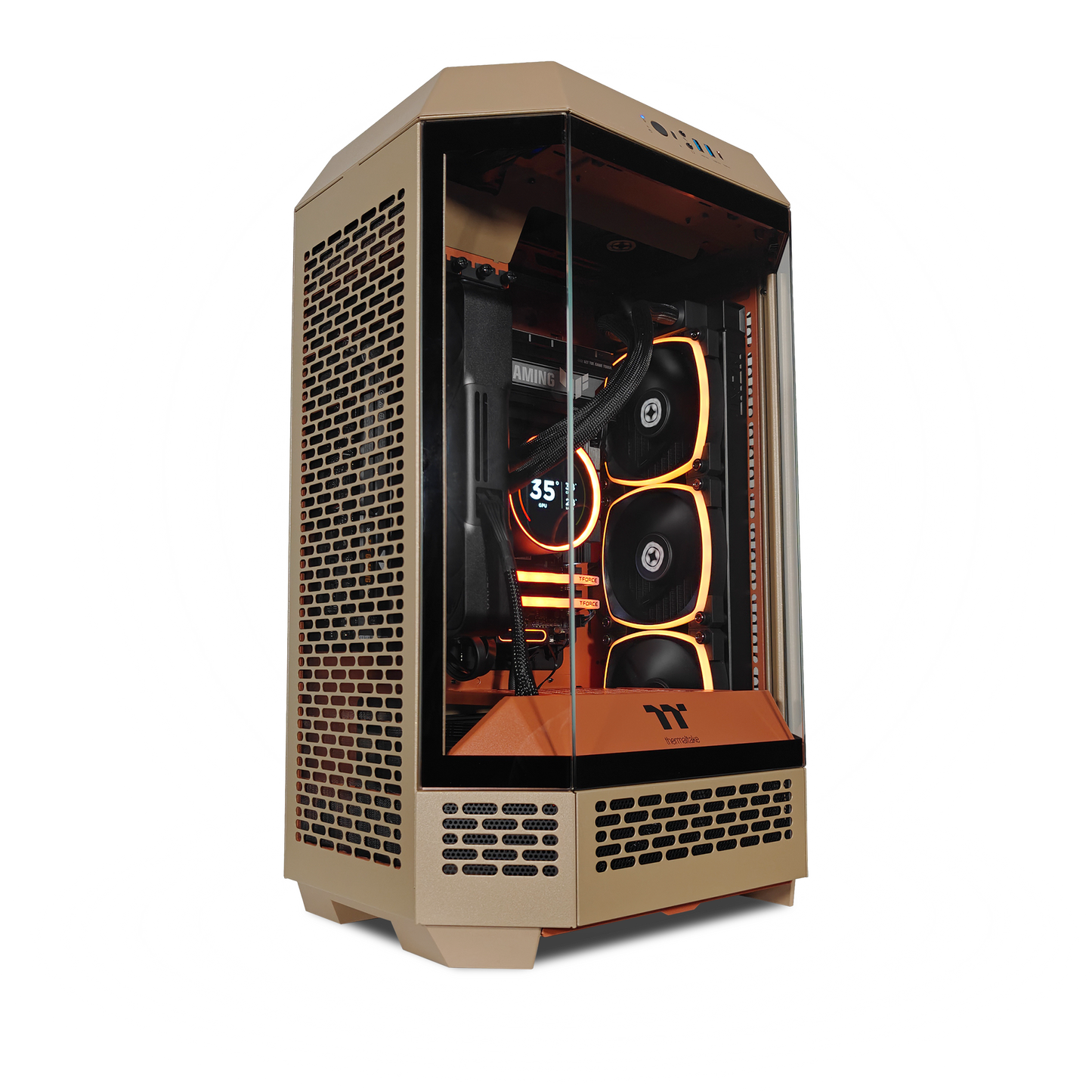 Thermaltake Tower 300 Sandstorm — RTX 5070, Core Ultra 7 265K, 32GB DDR5, 2TB SSD