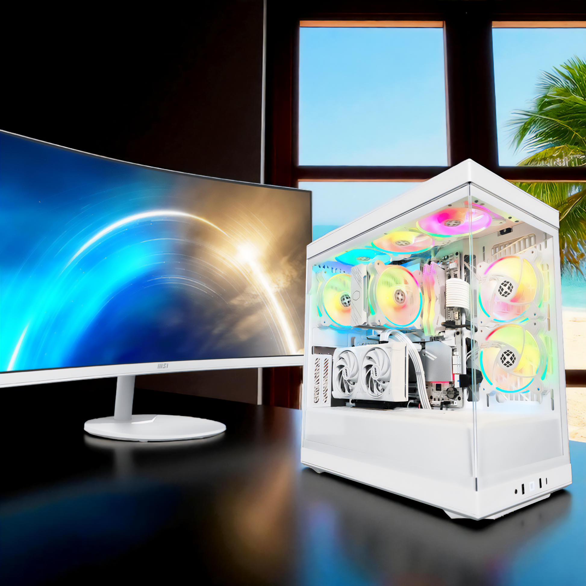 Y40 Snow White Ghost AMD Ready to Ship Gaming PC