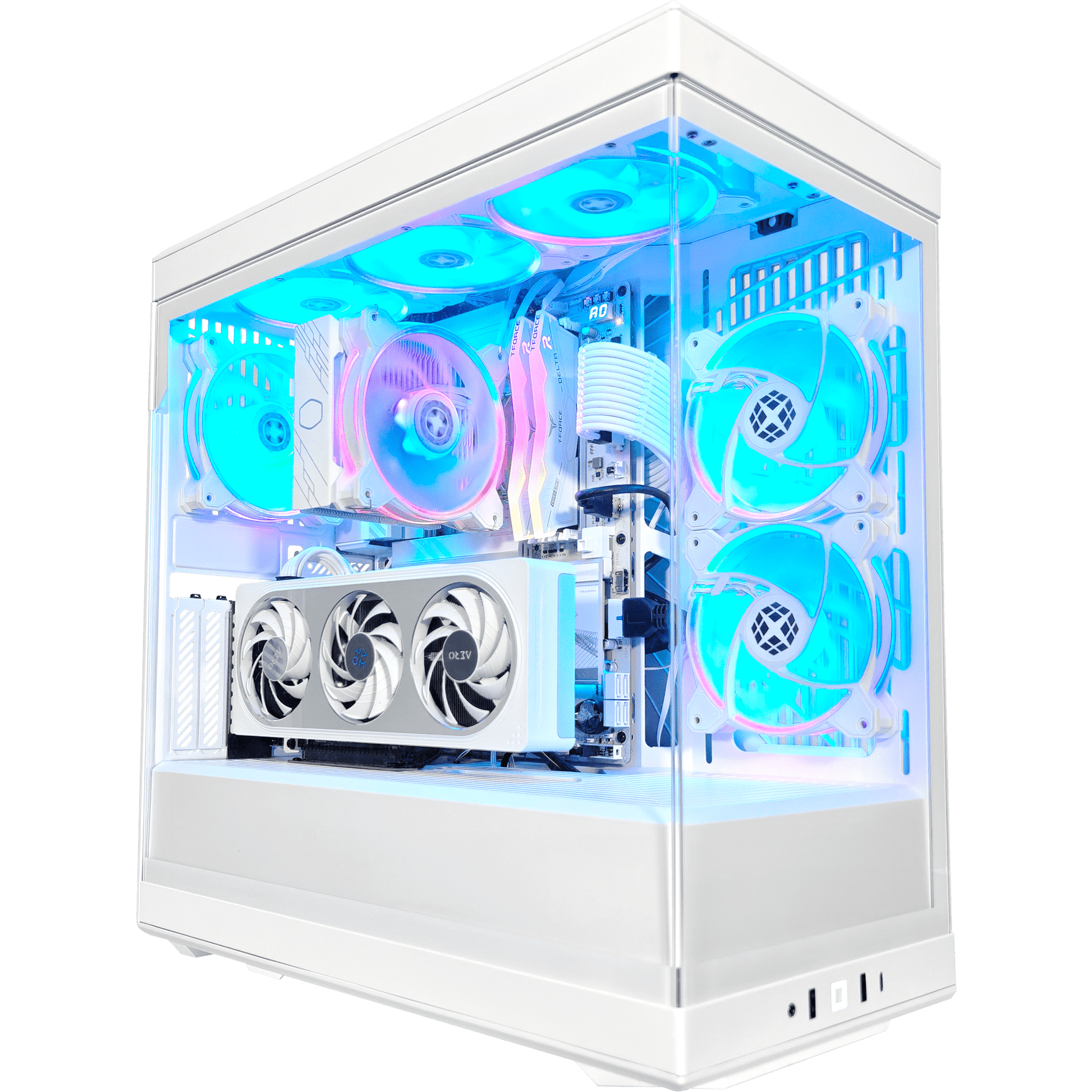 Y40 Snow White Ghost — RTX 5060, Core Ultra 7 265K, 32GB DDR5, 2TB SSD