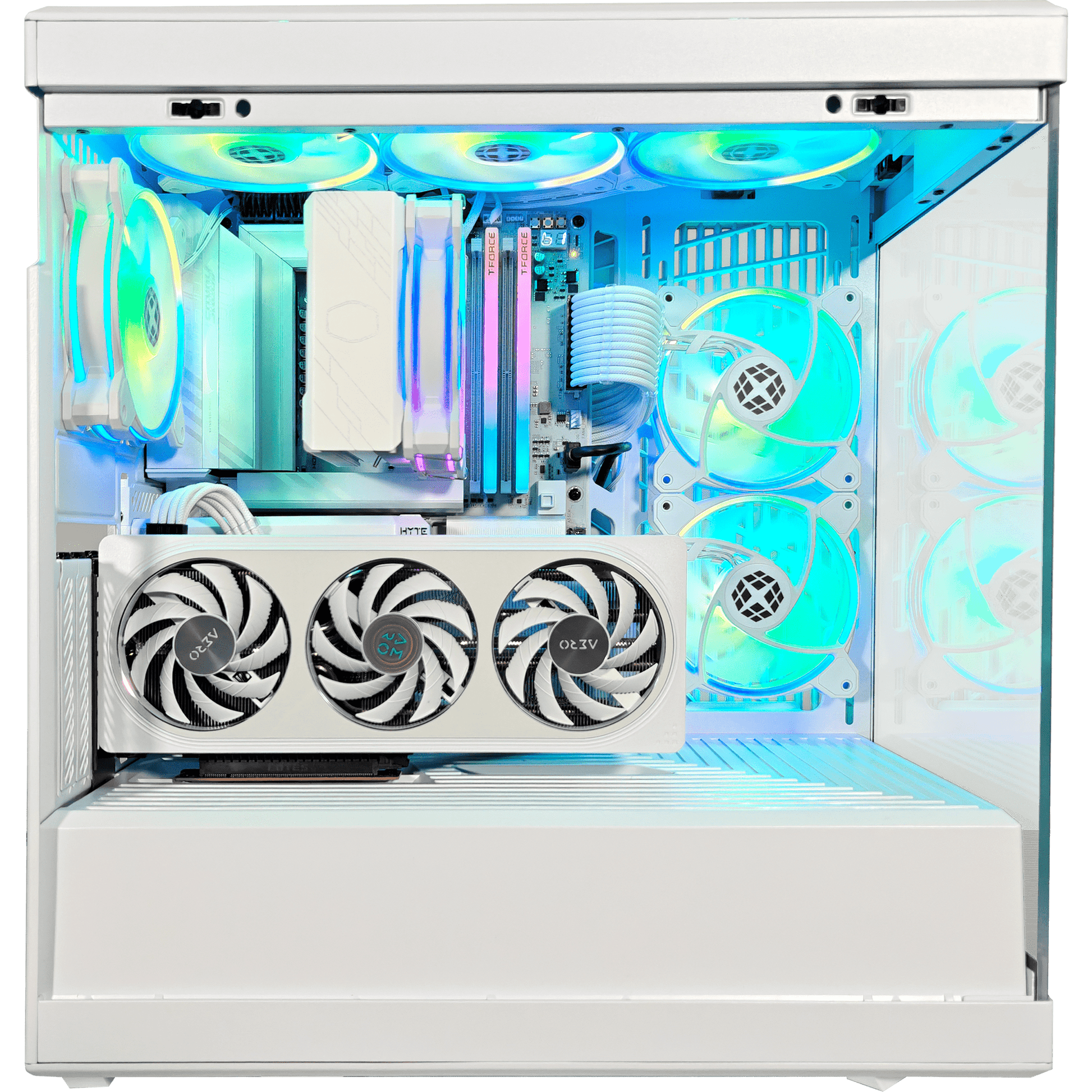 Y40 Snow White Ghost — RTX 5060, Core Ultra 7 265K, 32GB DDR5, 2TB SSD