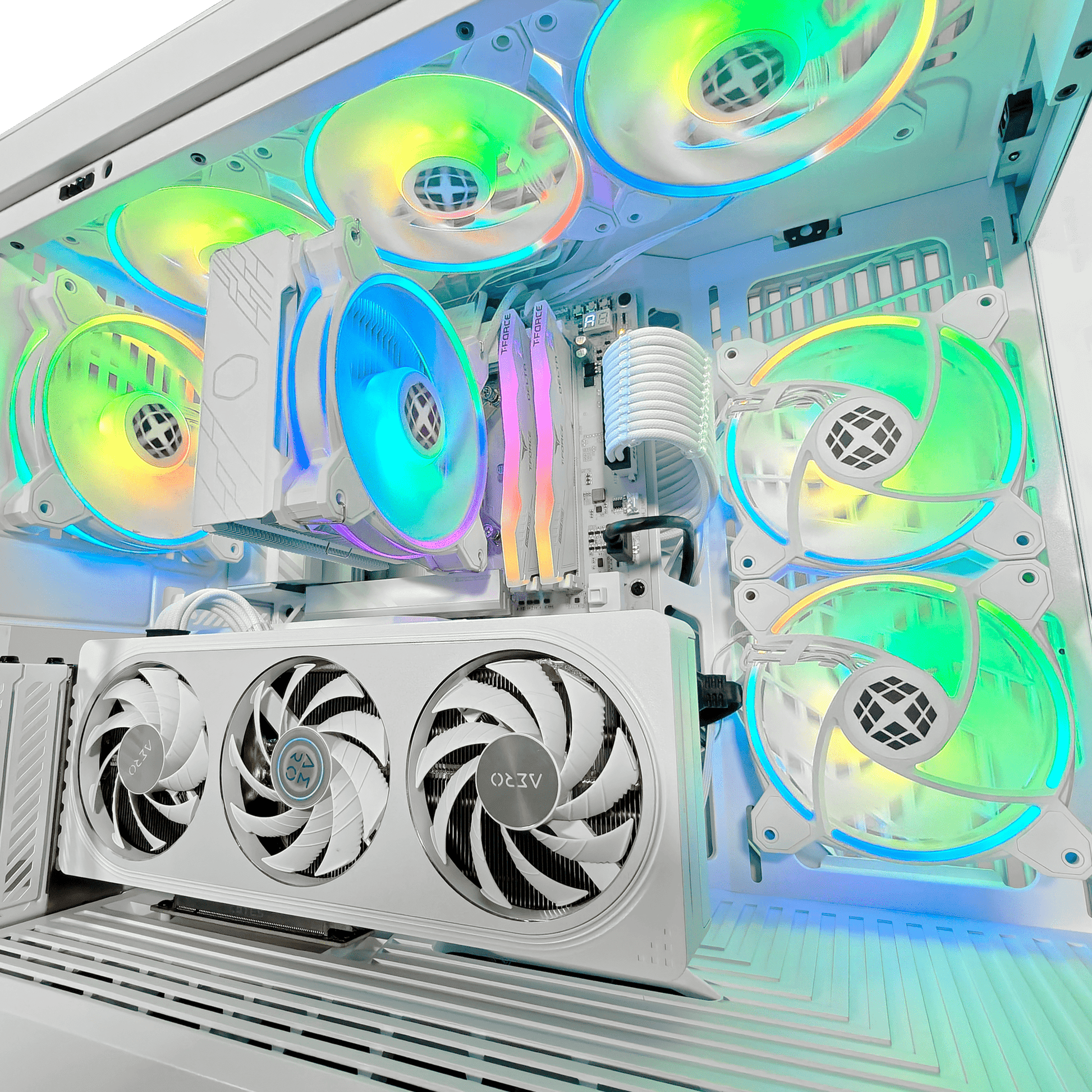 Y40 Snow White Ghost — RTX 5060, Core Ultra 7 265K, 32GB DDR5, 2TB SSD