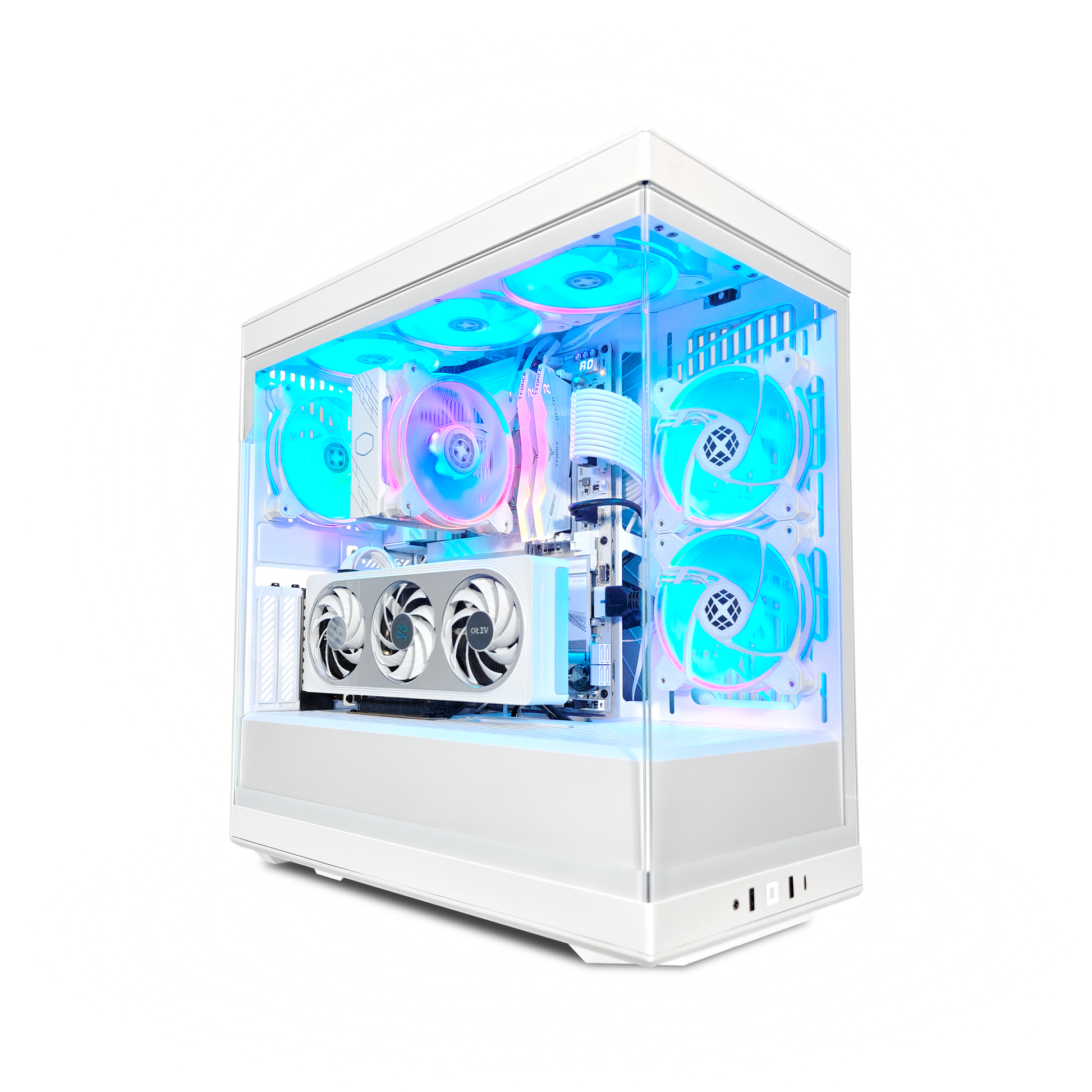 Y40 Snow White Ghost — RTX 5060, Core Ultra 7 265K, 32GB DDR5, 2TB SSD