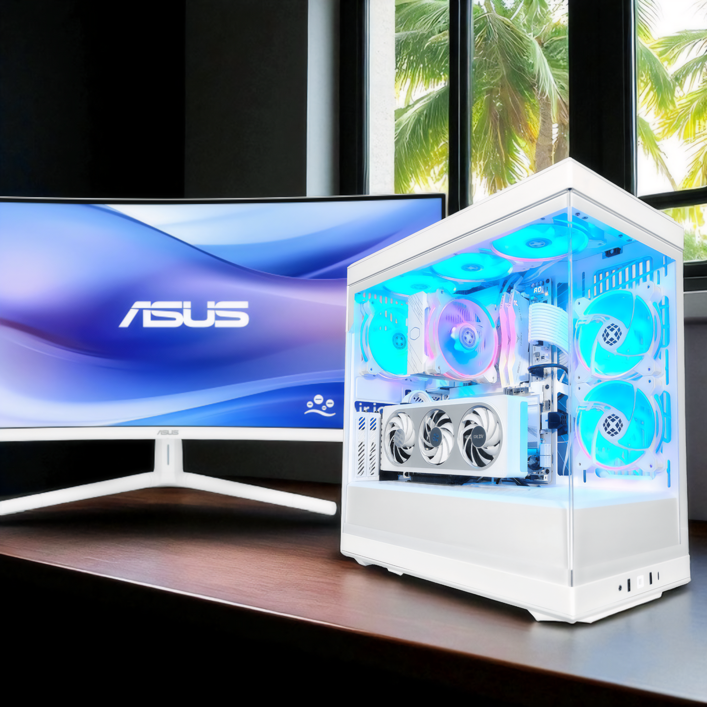 Y40 Snow White Ghost — RTX 5060, Core Ultra 7 265K, 32GB DDR5, 2TB SSD