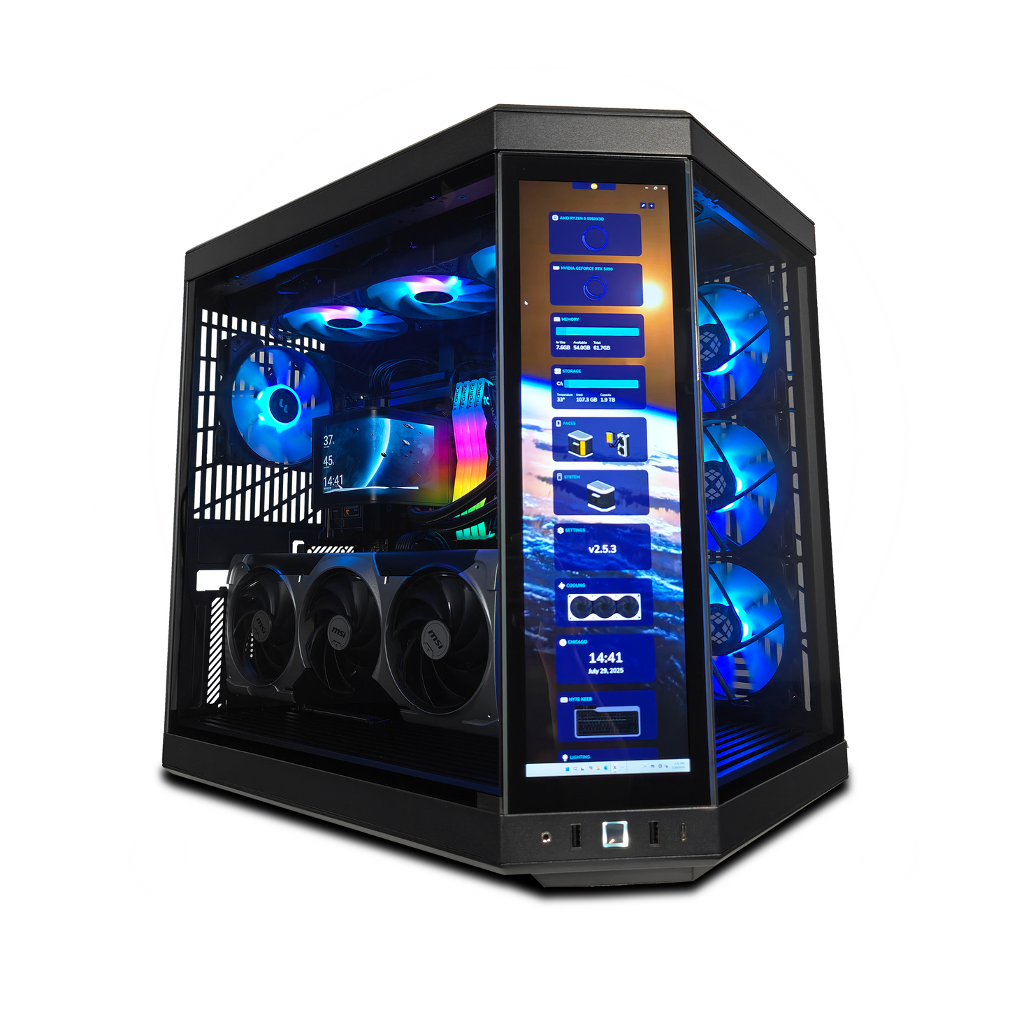 RTX 5090 4K Gaming Desktop — Ryzen 9 9950X3D, 64GB DDR5, 2x 2TB SSD