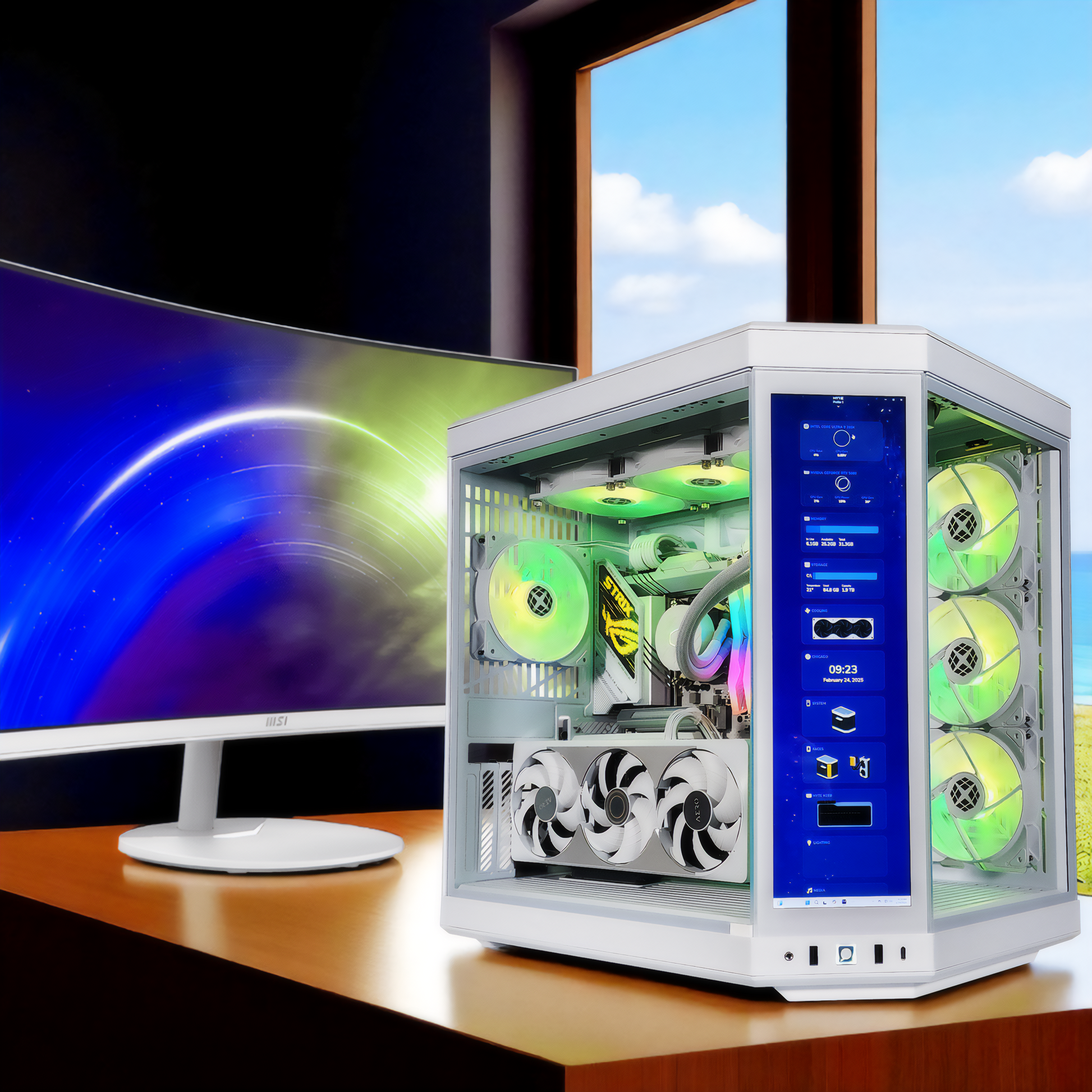 Y70 Ultimate Ghost — RTX 5080, Core Ultra 9 285K, 32GB DDR5, 2TB SSD