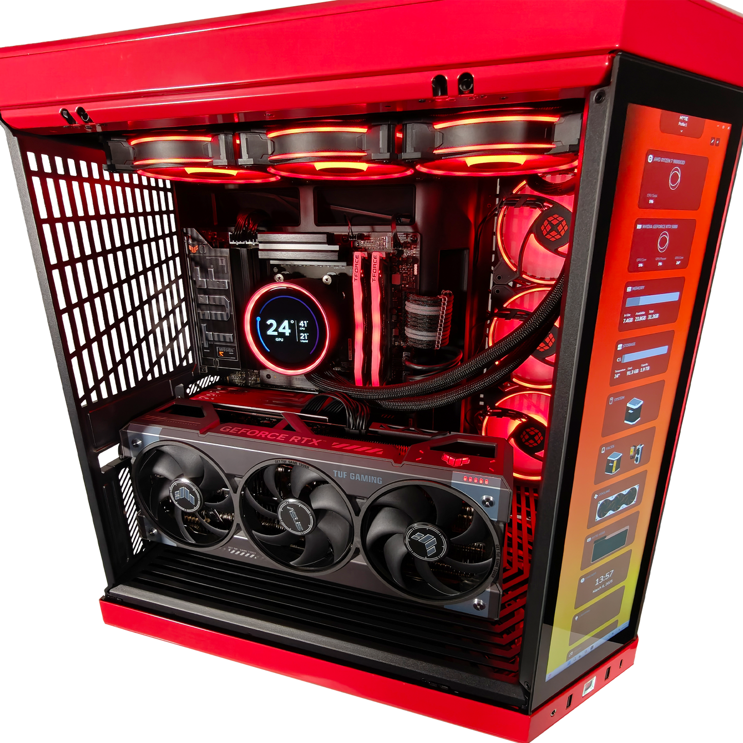 Y70 Red Eye X3D — RTX 5080, Ryzen 7 9800X3D, 32GB DDR5, 2TB SSD