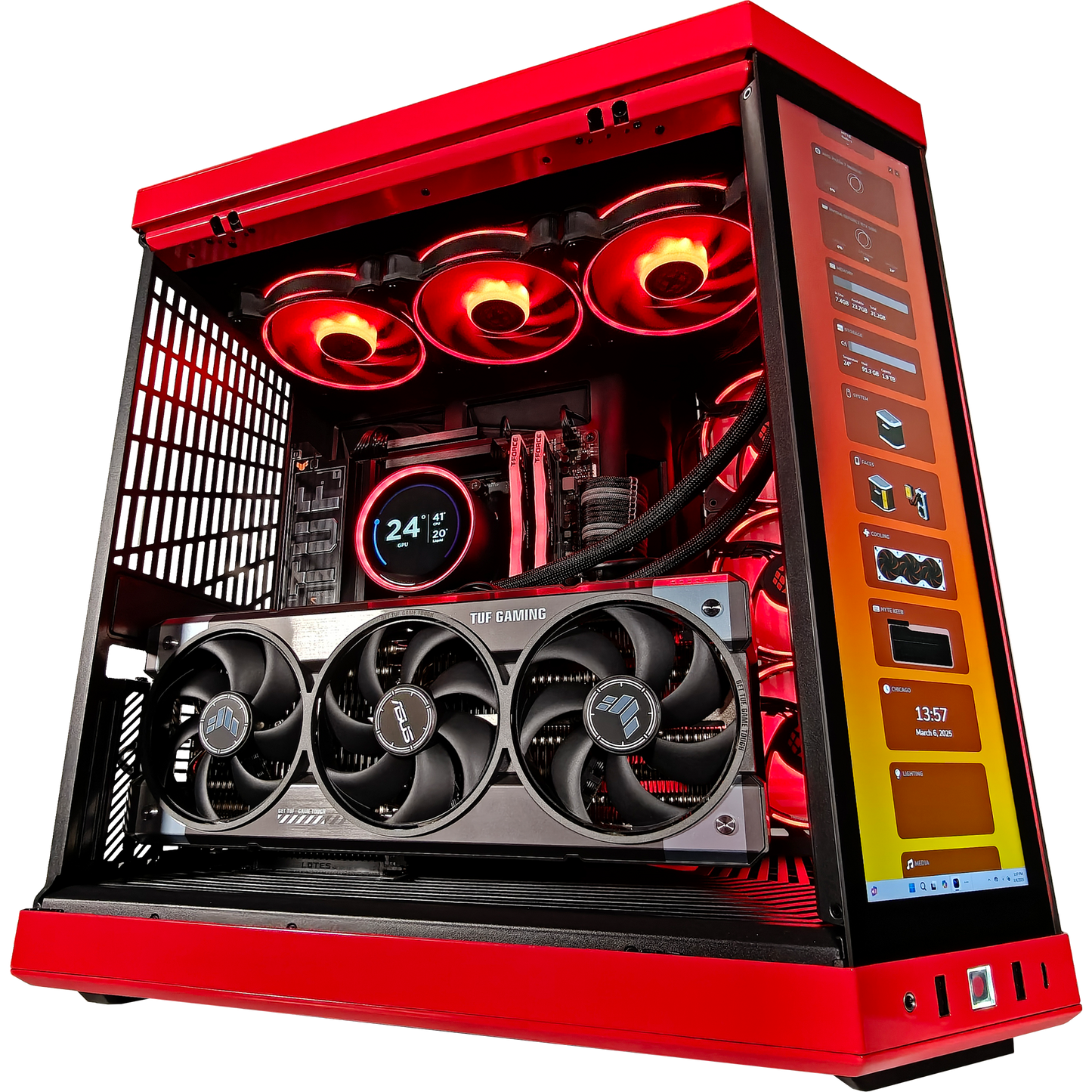 Y70 Red Eye X3D — RTX 5080, Ryzen 7 9800X3D, 32GB DDR5, 2TB SSD