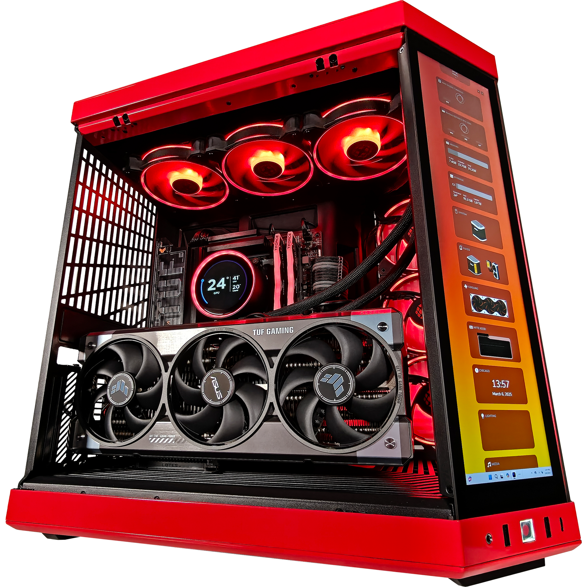 Y70 Red Eye X3D — RTX 5080, Ryzen 7 9800X3D, 32GB DDR5, 2TB SSD