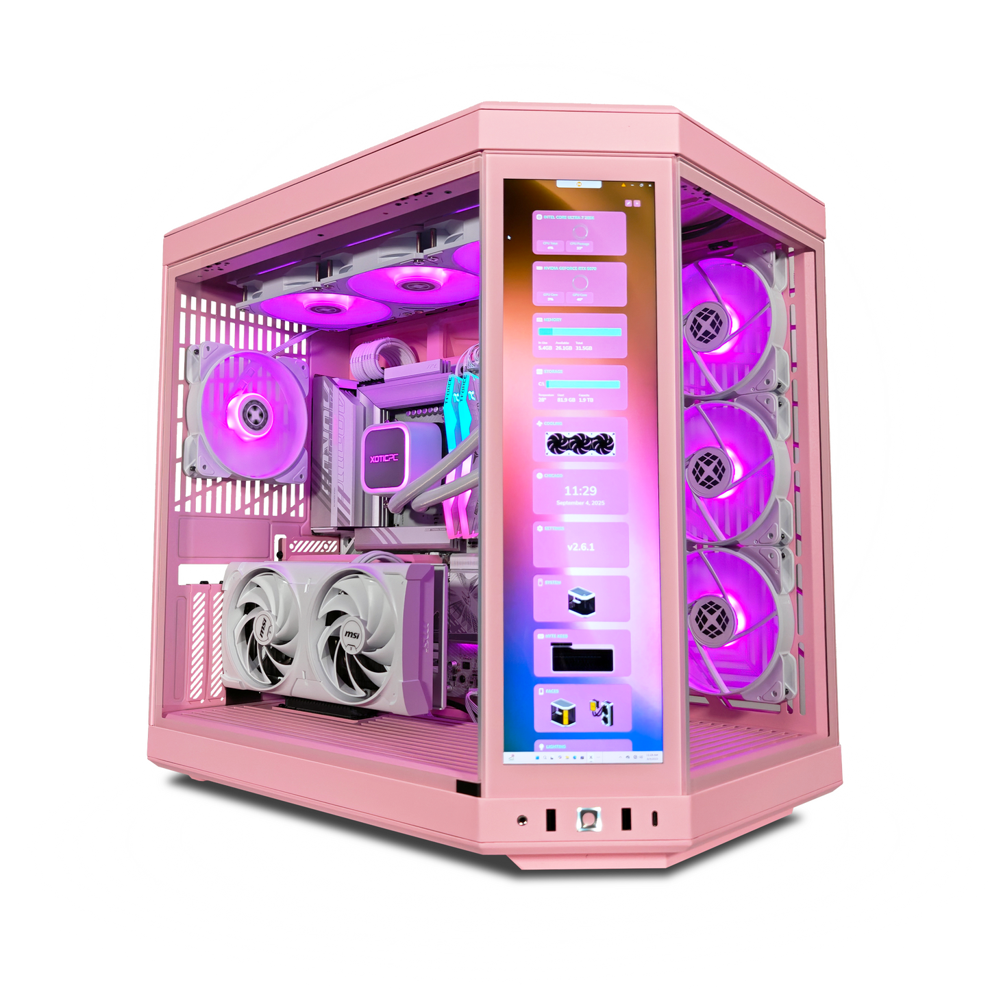 Y70 Strawberry Milk — RTX 5070, Core Ultra 7 265K, 32GB DDR5, 2TB SSD