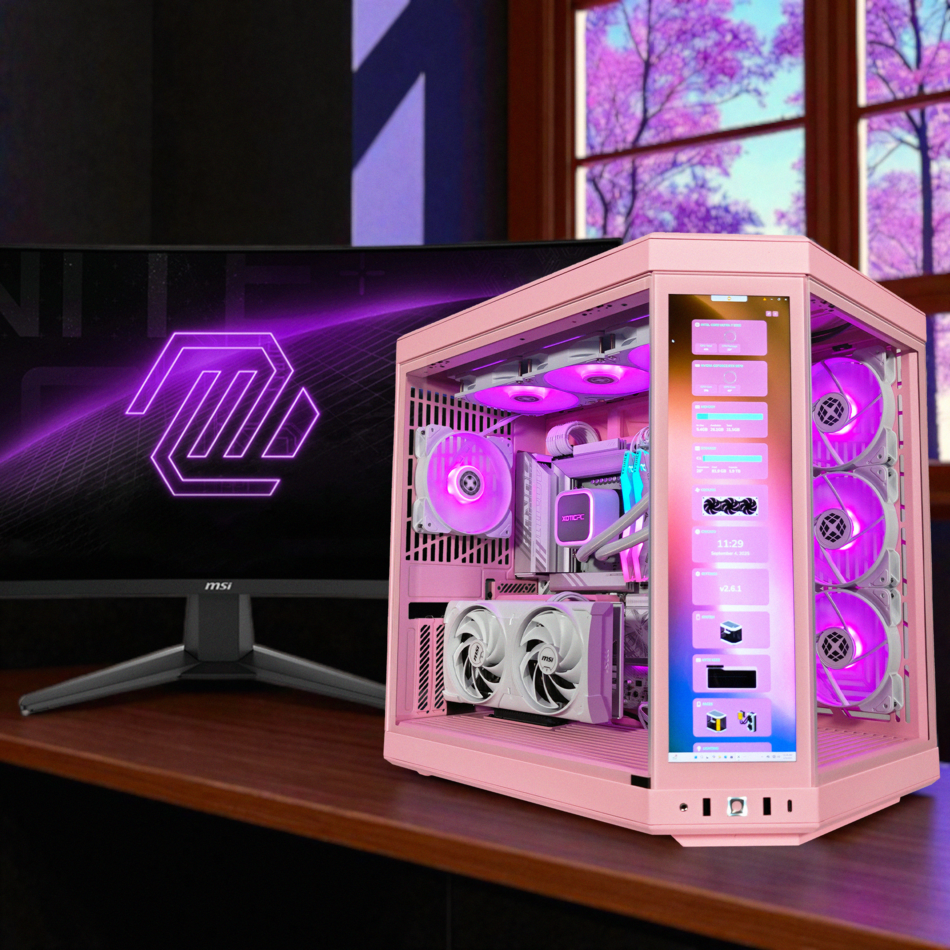 Y70 Strawberry Milk — RTX 5070, Core Ultra 7 265K, 32GB DDR5, 2TB SSD