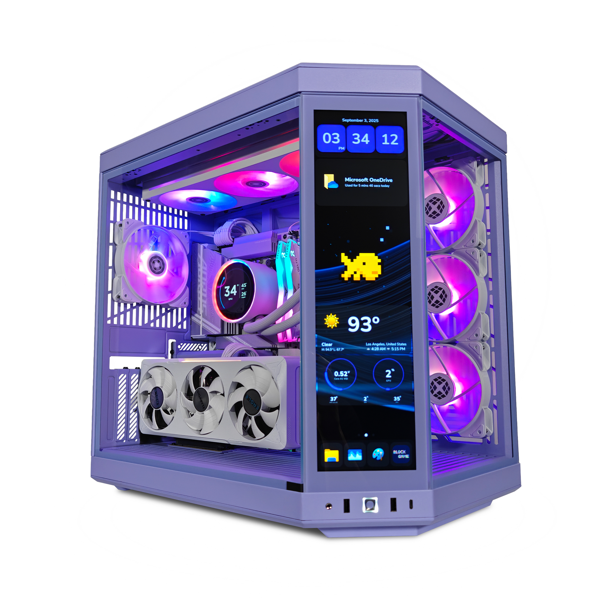 Y70 Taro Milk — RTX 5070, Ryzen 7 9700X, 32GB DDR5, 4TB SSD